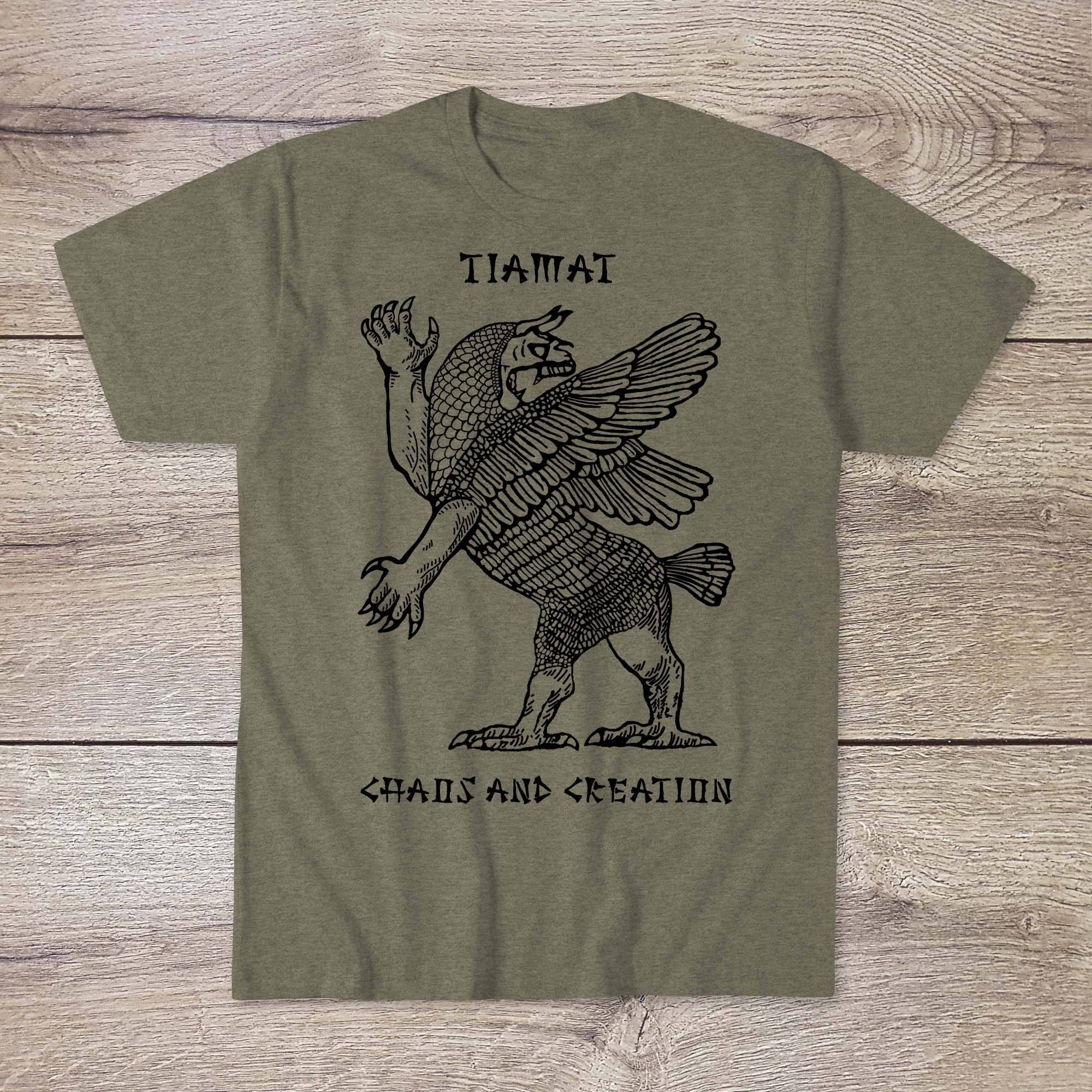 Tiamat: Chaos Creation Goddess | Ancient Babylonian, Sumerian, Mesopotamian Anunnaki Sitchen Graphic Art T-Shirt