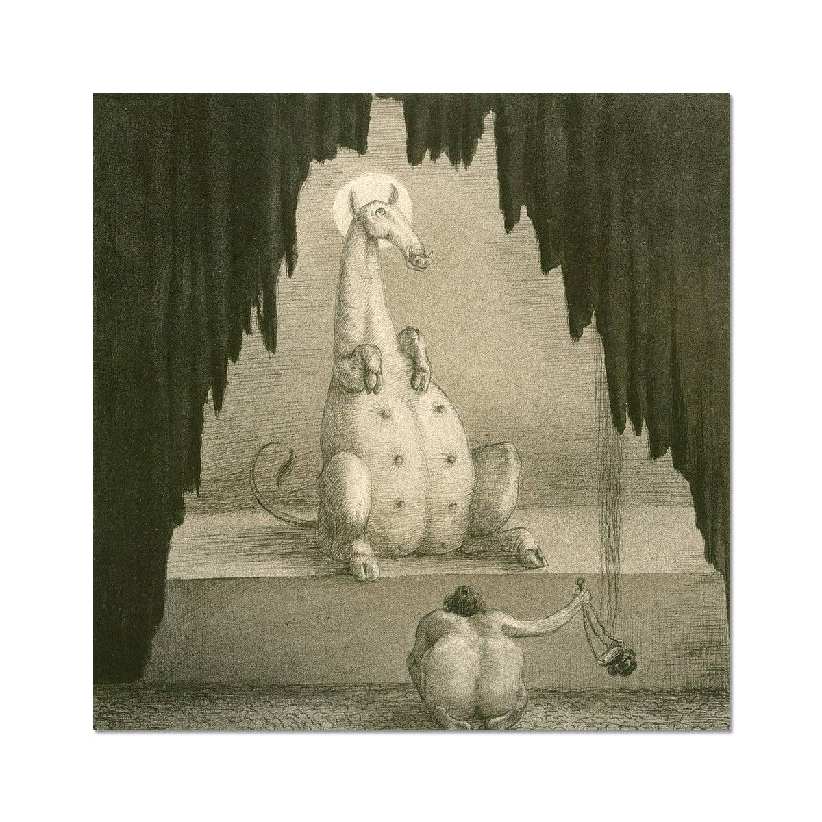 Alfred Kubin, Adoration, 1900 Symbolist Expressionism Occult Surreal Dark Worship | Wiccan Pagan Supernatural Gothic Giclée Fine Art Print - Sacred Surreal
