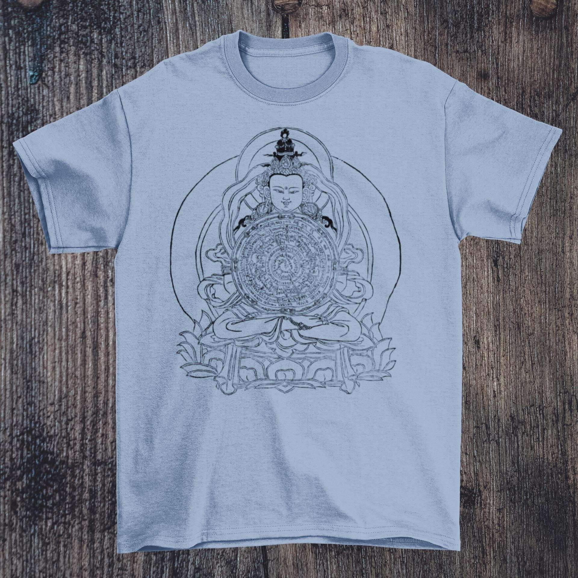 Amitayus Buddha | Celestial Being of Infinite Light and Life | Mahayana Buddhism, Karma & Meditation Graphic Art T-Shirt Tee