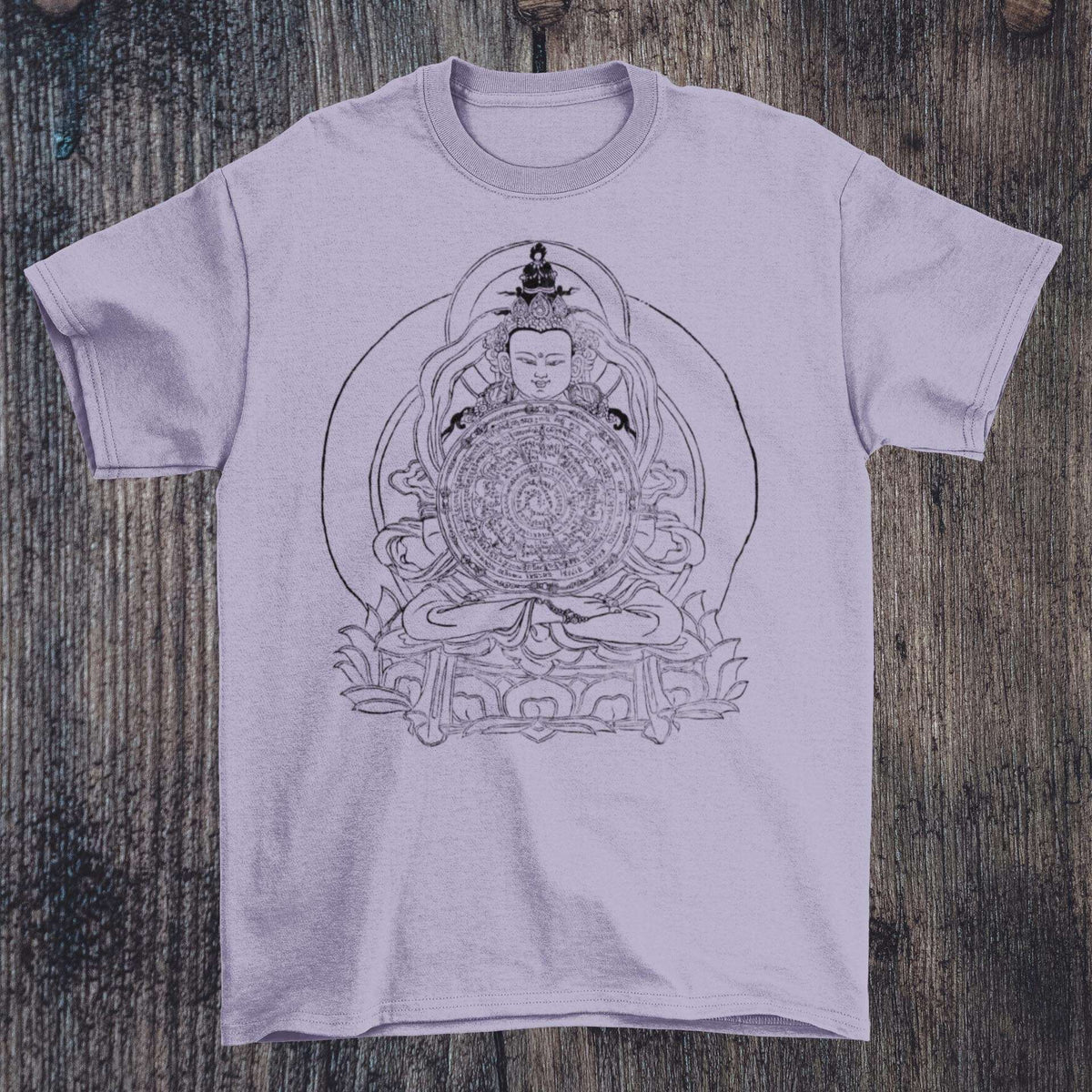 Amitayus Buddha | Celestial Being of Infinite Light and Life | Mahayana Buddhism, Karma &amp; Meditation Graphic Art T-Shirt Tee