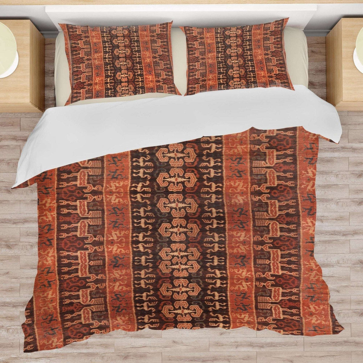 Bedding Set, Indonesian Ikat Traditional Design