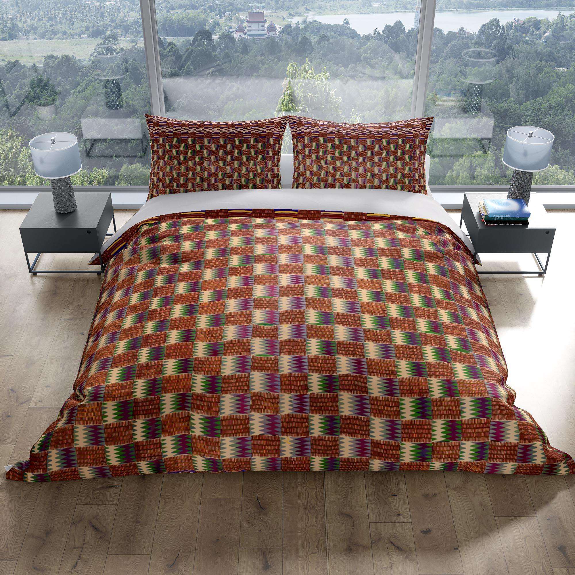 Bedding Set, Kente-Cloth African Inspired Design - Sacred Surreal