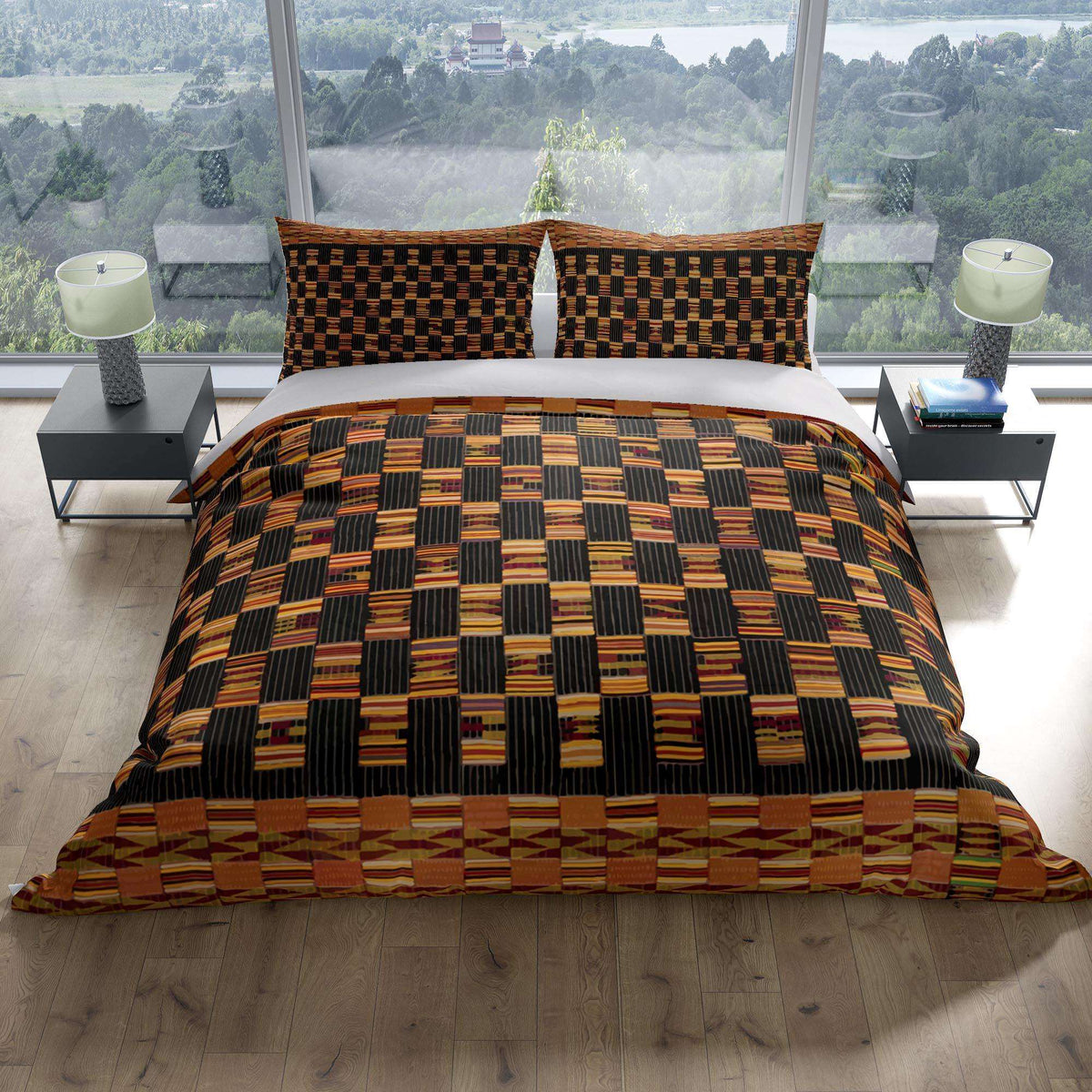 Bedding Set, Kente-Cloth African Inspired Design