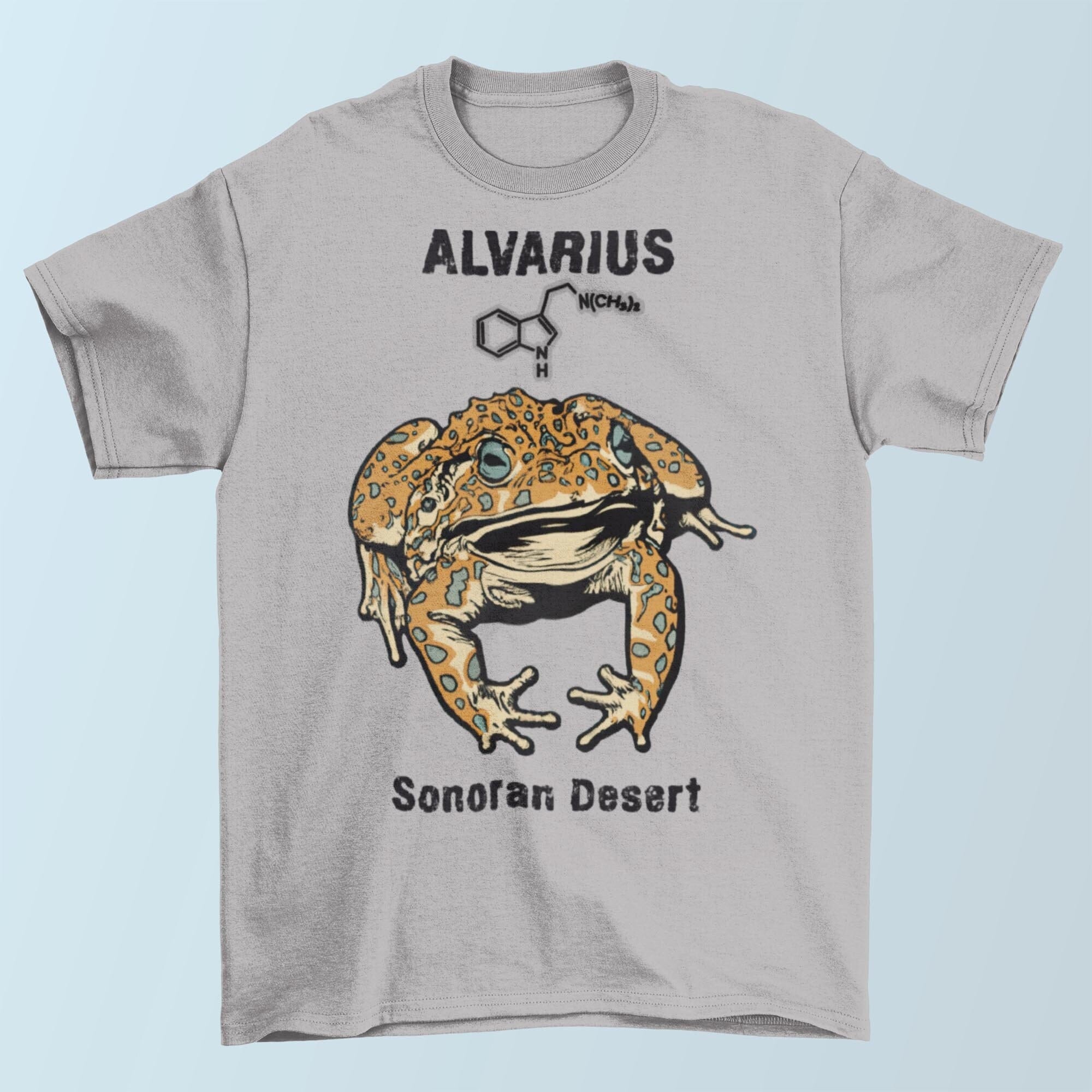 Bufo Alvarius Toad, The Sonoran Desert 5-MeO DMT Psychedelic Frog, Trippy Ayahuasca Weed Chemistry | 420 Spiritual Digital Art T-Shirt Tee