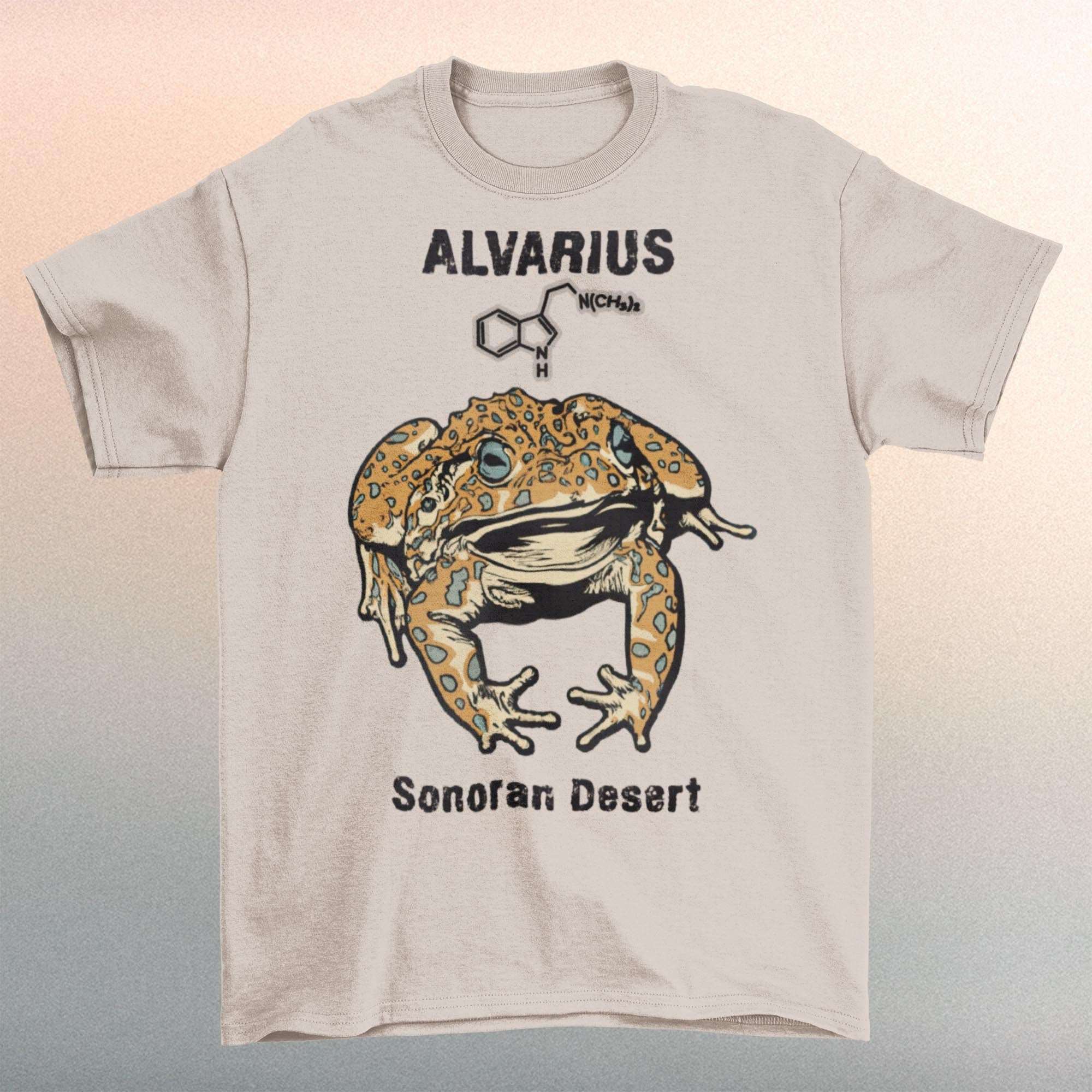 Bufo Alvarius Toad, The Sonoran Desert 5-MeO DMT Psychedelic Frog, Trippy Ayahuasca Weed Chemistry | 420 Spiritual Digital Art T-Shirt Tee