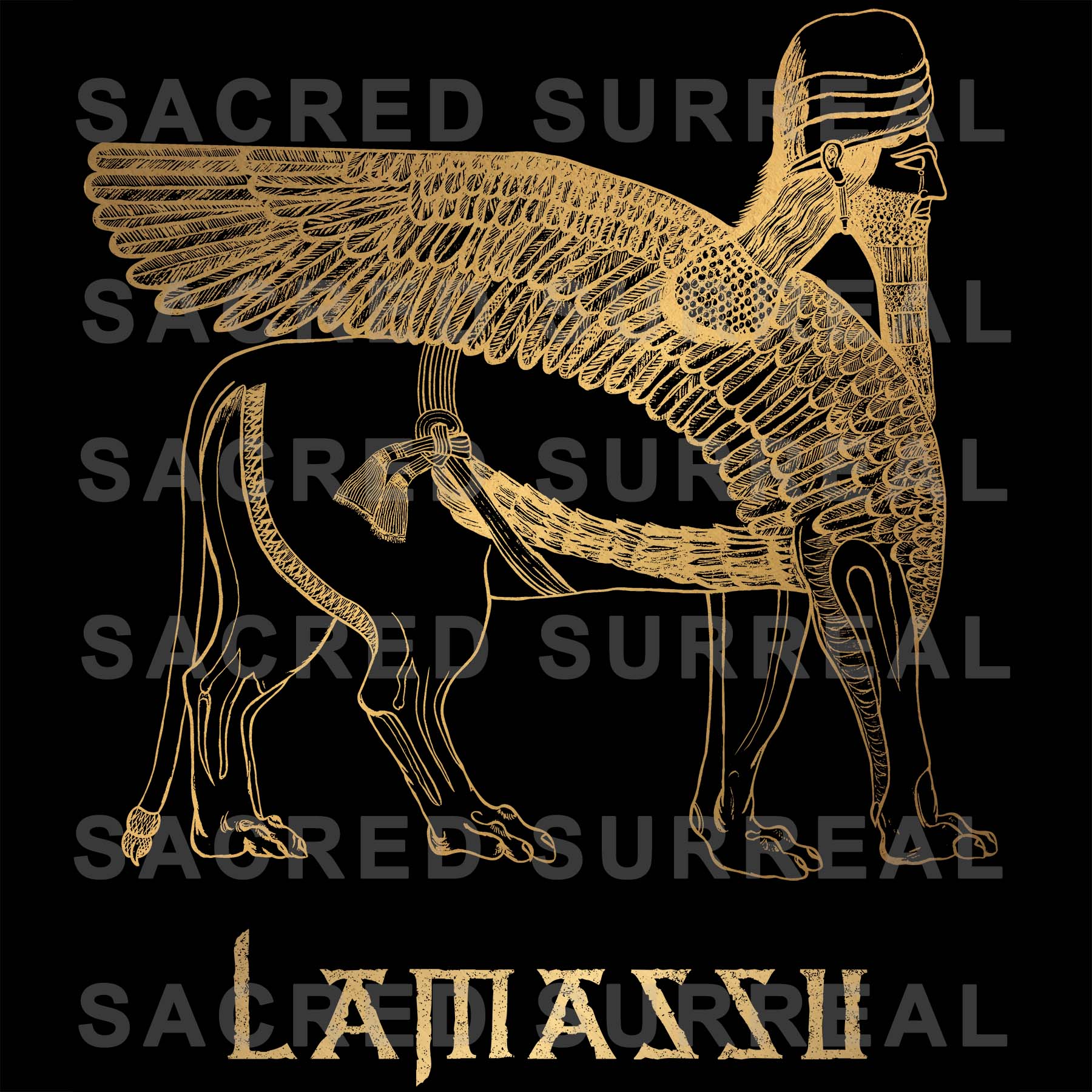 Lamassu Sumerian Guardian | Mesopotamian Mythology, Assyrian Babylonian Art, Ancient History T-Shirt