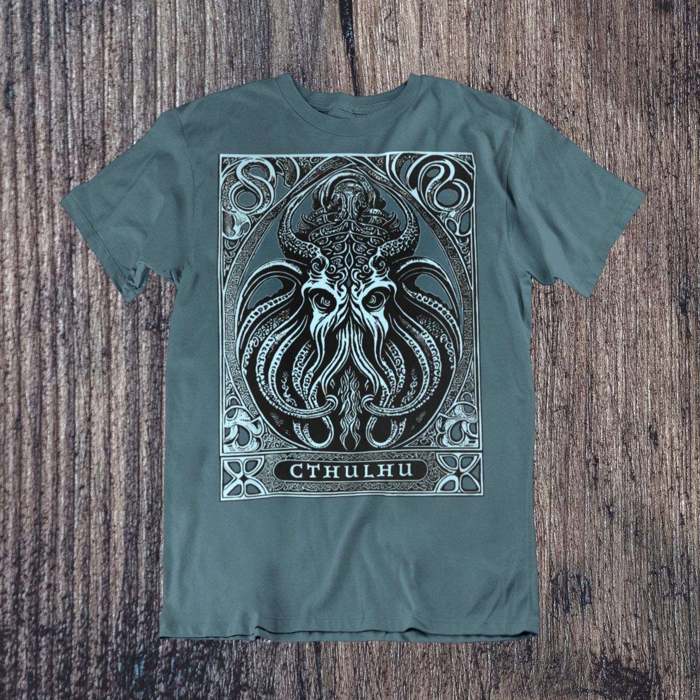 Cthulhu Tee, Cthulhu Gift | Ancient Malevolent Deity | Lovecraft Nightmare, Old Ones Graphic Art T-Shirt - Sacred Surreal