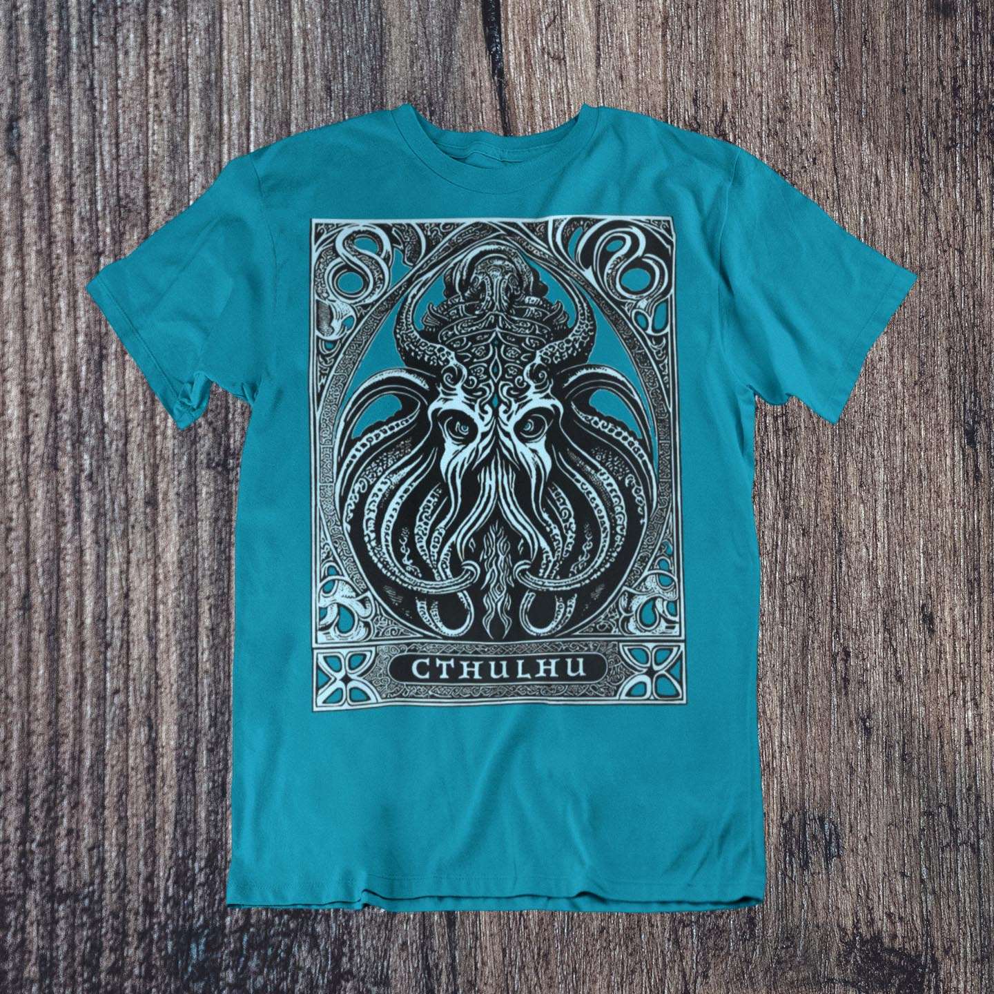 Cthulhu Tee, Cthulhu Gift | Ancient Malevolent Deity | Lovecraft Nightmare, Old Ones Graphic Art T-Shirt - Sacred Surreal