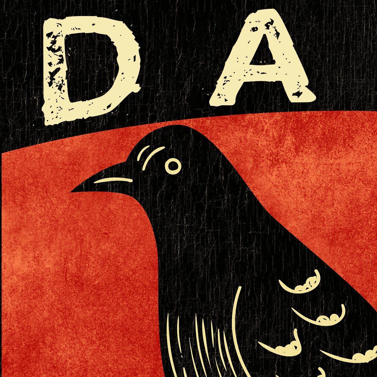 Dada Manifesto, 1918 T-Shirt (Surrealism Inspiration) Crow, Raven, Fine Art Graphic Tee