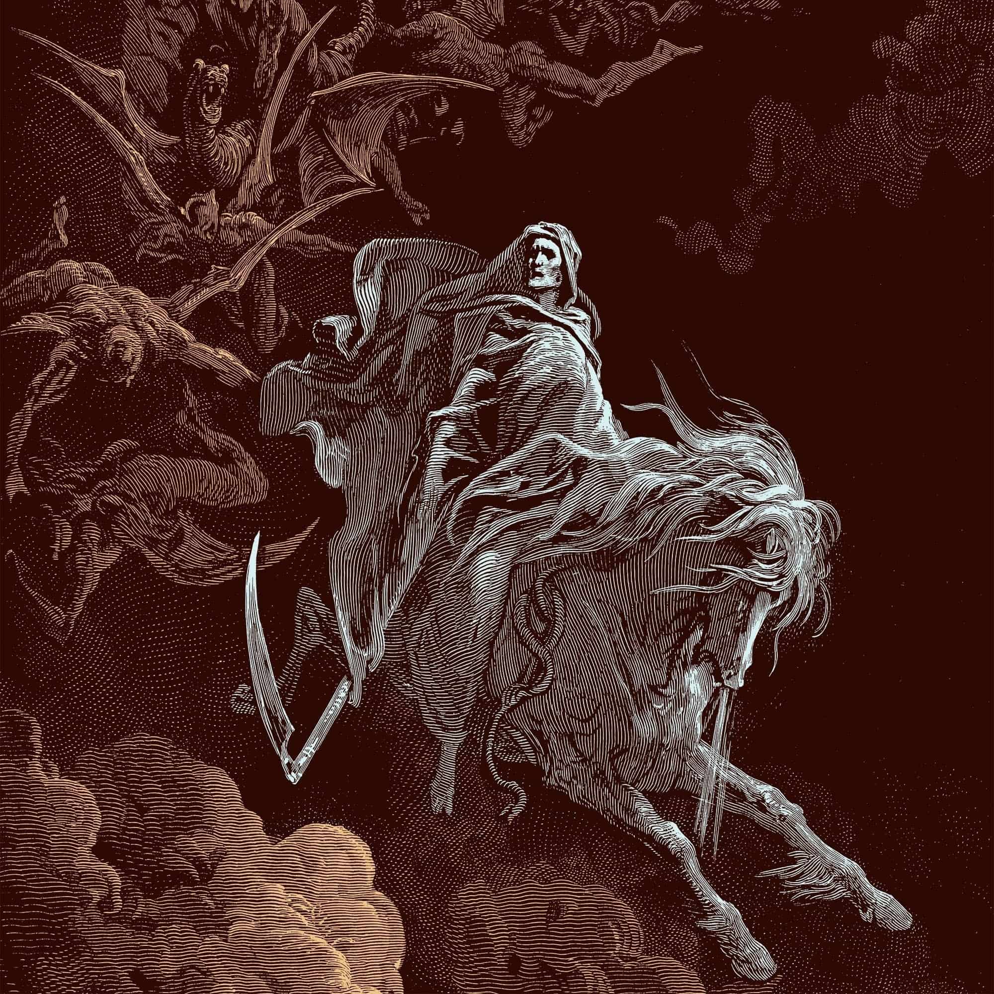 Death on a Pale Horse by Gustave Dore | Apocalypse, Revelations, Armageddon | Four Horsemen, Demonic Graphic Art T-Shirt