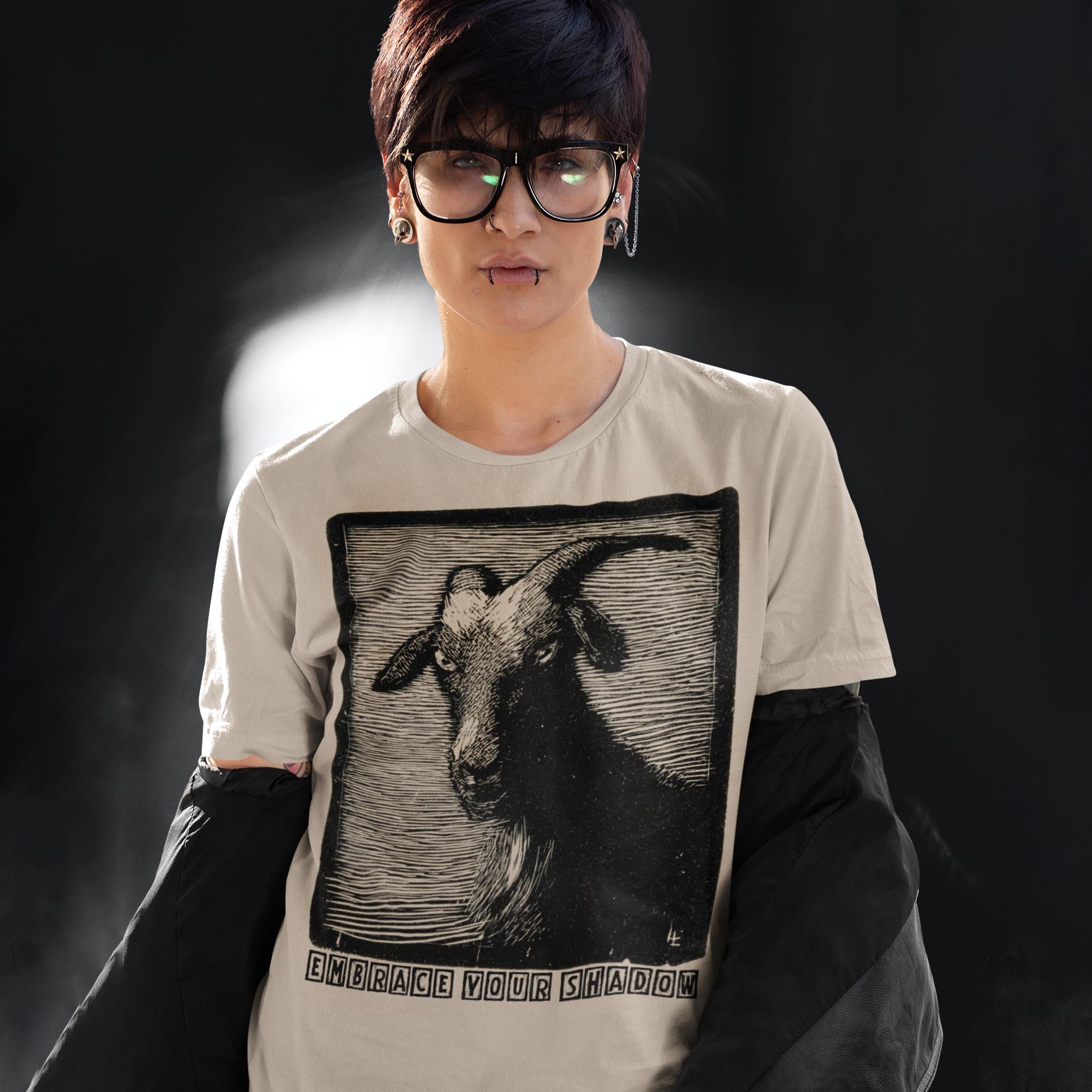 Embrace Your Shadow Goat | Jungian Unconscious | Emotion, Desires, Balance Graphic Art T-Shirt