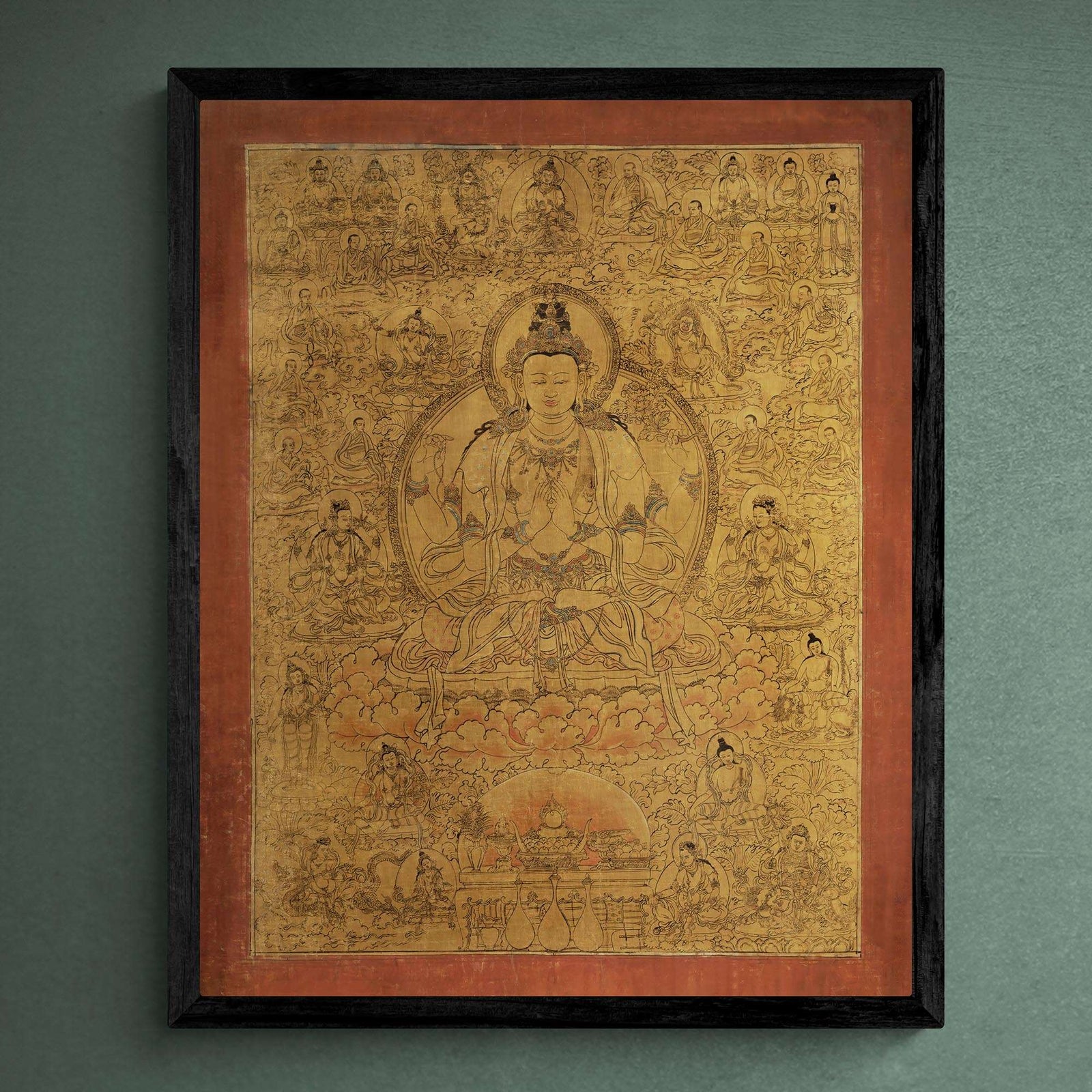 Framed Avalokiteshvara Buddha of Compassion | Guan Yin, Kuan Yin Bodhisattva | Meditation Mindfulness Yoga Framed Art Print