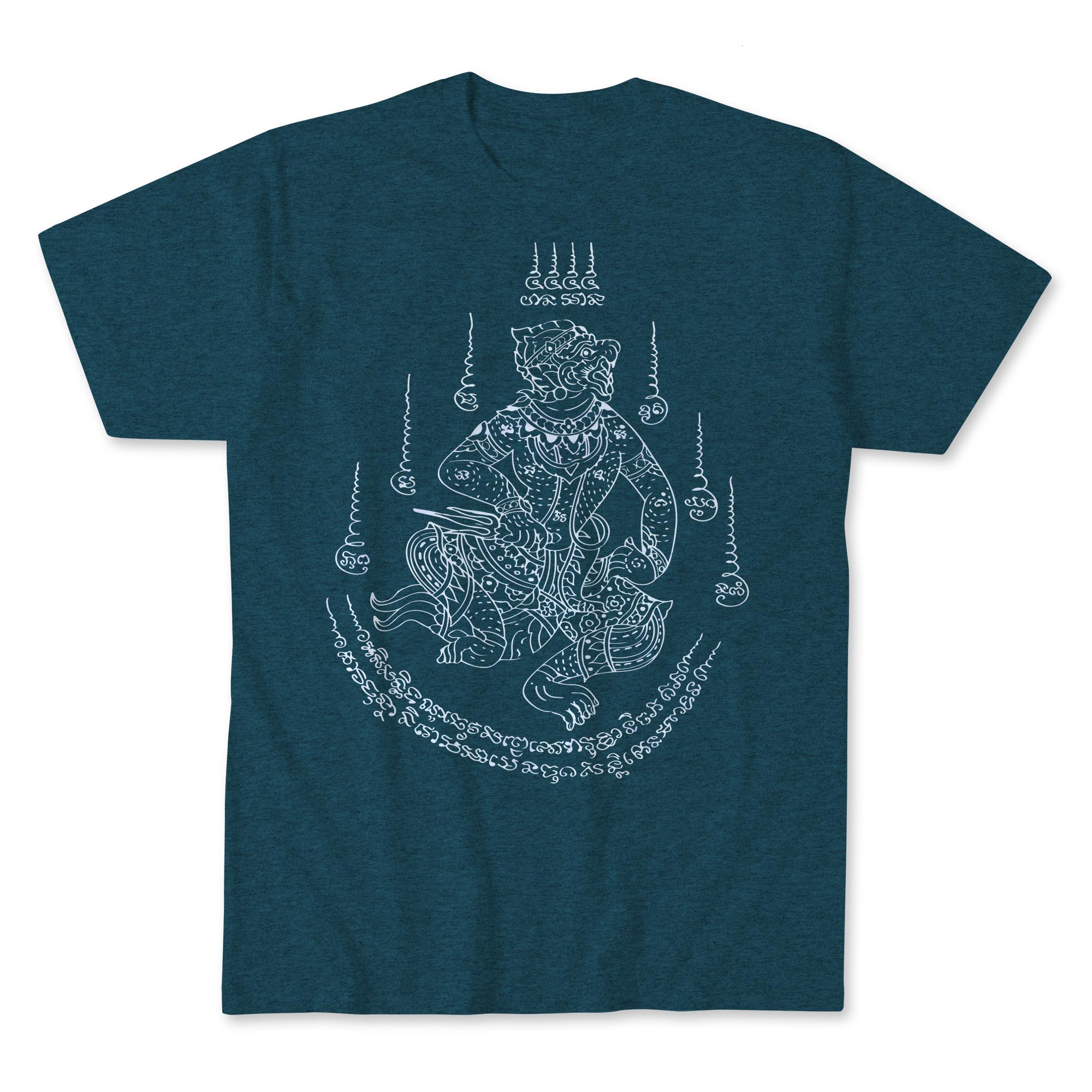 Hanuman Sak Yant Traditional Thai Tattoo | MMA Warrior, BBJ Fighter, Muay Thai Mythology Martial Arts Graphic Art T-Shirt