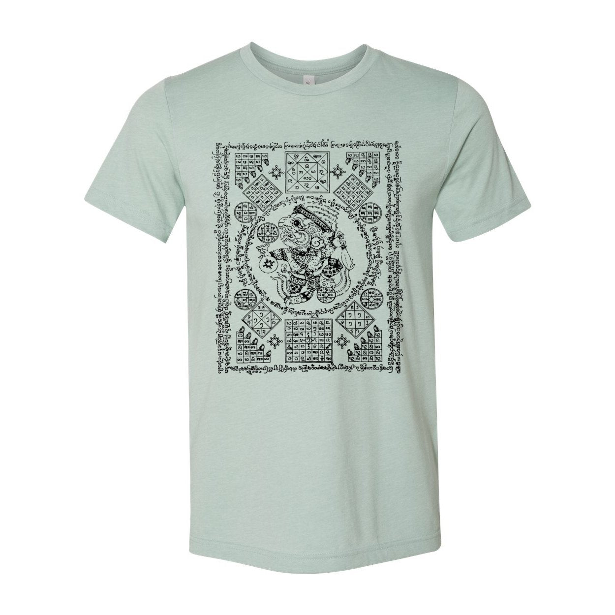 Hanuman Sak Yant Wealth & Prosperity Thai Talisman, Amulet for Luck & Abundance Graphic Art T-Shirt