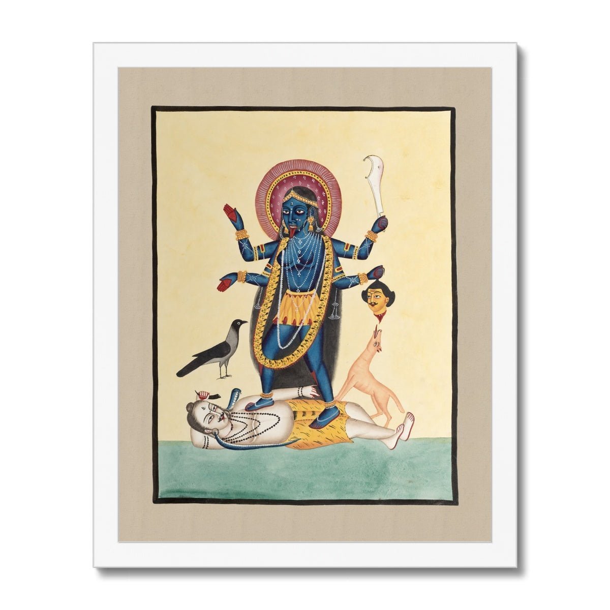 Traditional Kali Maa Paper Adhesive Sticker � Hindu Religious Sticker | eBay