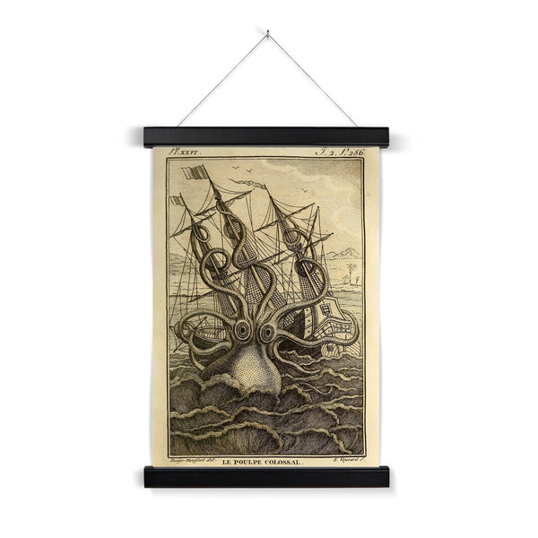 Wall Art Print Monster Kraken attacks pirate ship, Gifts & Merchandise