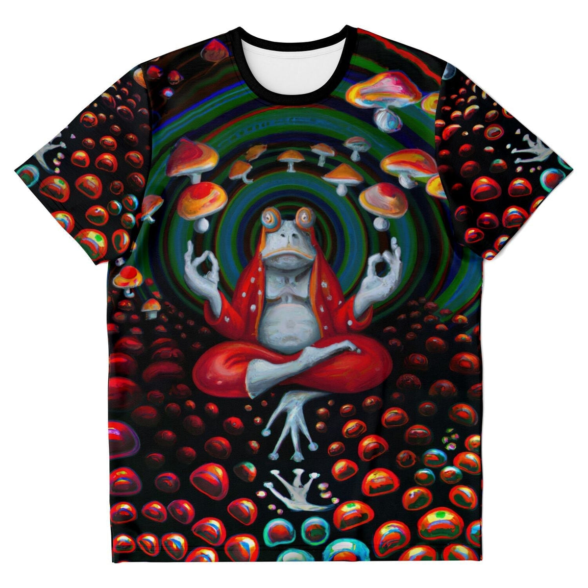 Lick the Toad | Original DMT Shroom Magic Mushrooms | Psychedelic Toad Trippy Frog Meditation Graphic Art T-Shirts