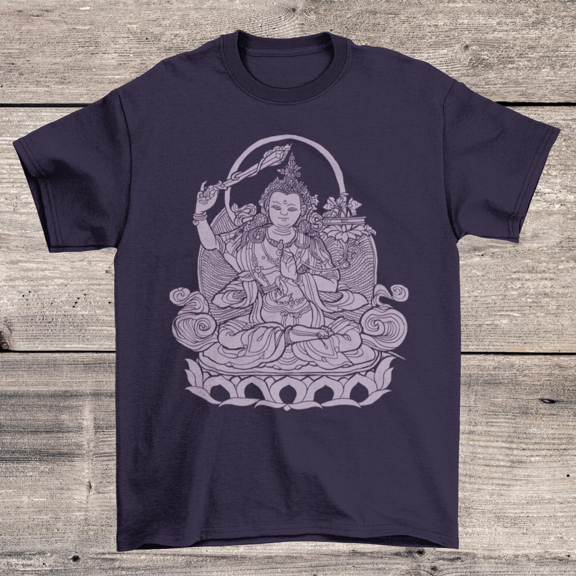 Manjusri Bodhisattva Buddhist Mahayana Zen | Buddha Dharma Meditation | Vipassana Mindfulness Gift Zazen T-Shirt