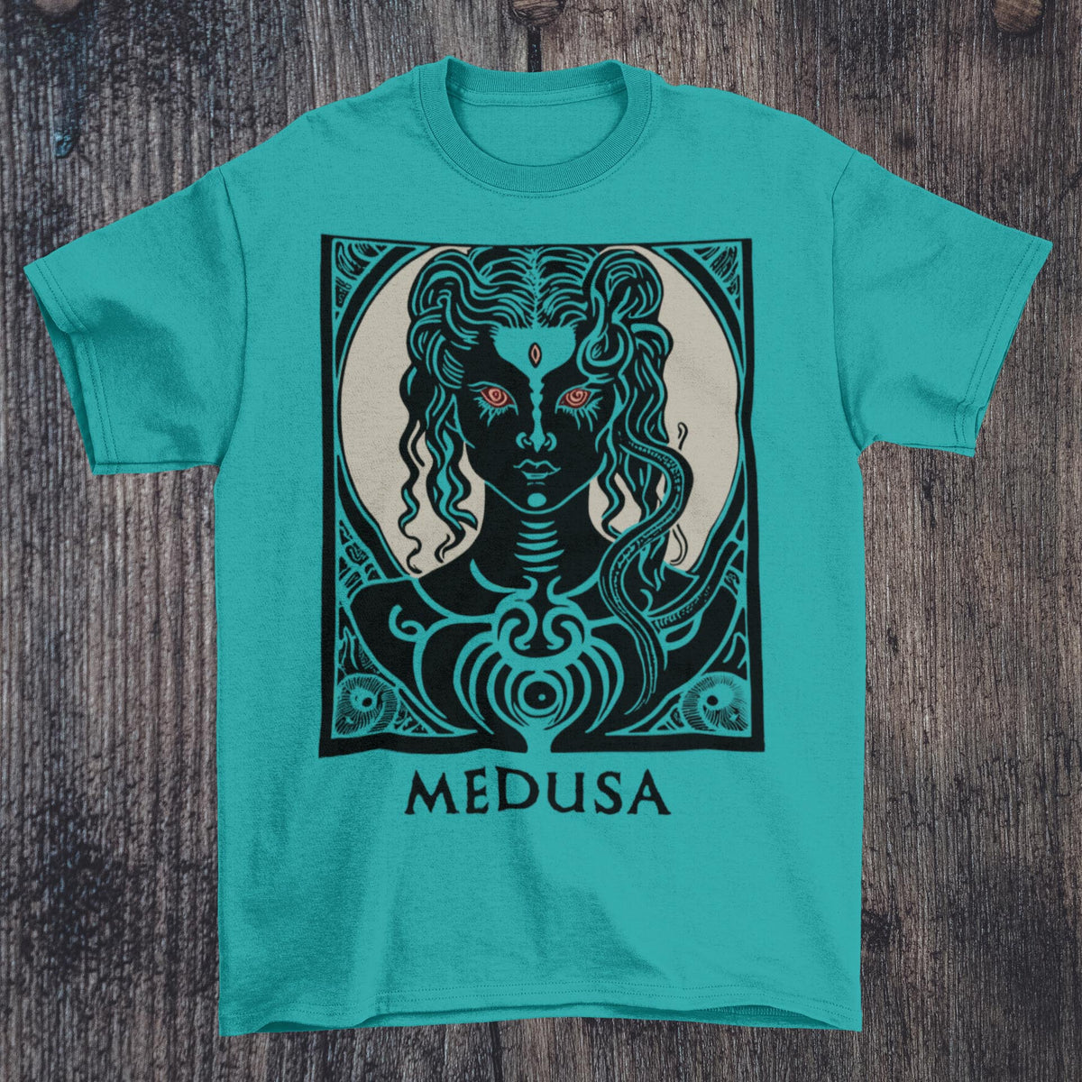 Medusa, Mesmerizing Beauty | Feminine Desire and Power | Greek Mythology Graphic Art T-Shirt