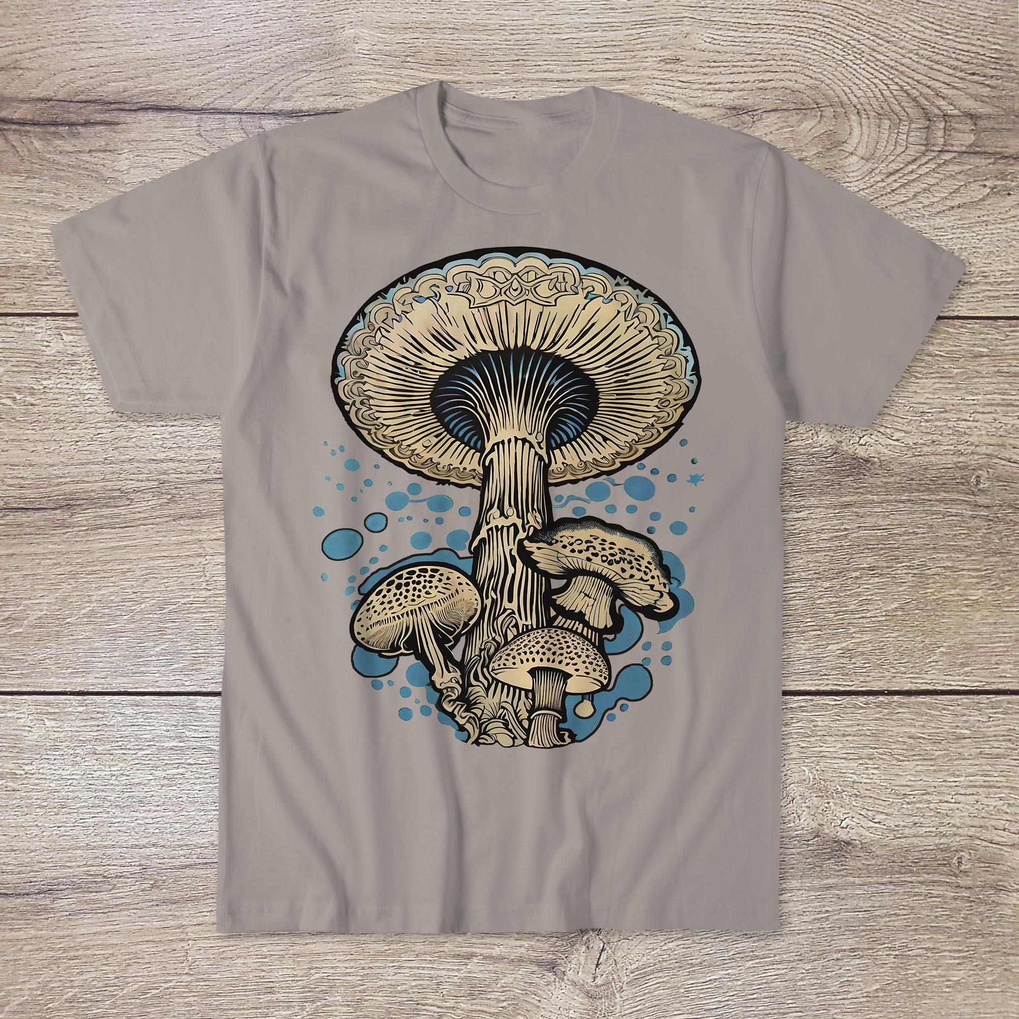 Mind's Playground, Psilocyben Edition | Iboga Psychedelic Magic Mushrooms Shrooms | Trippy Mycology Ayahuasca Art T-Shirt