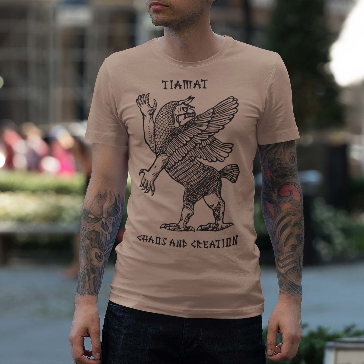 Tiamat: Chaos Creation Goddess | Ancient Babylonian, Sumerian, Mesopotamian Anunnaki Sitchen Graphic Art T-Shirt