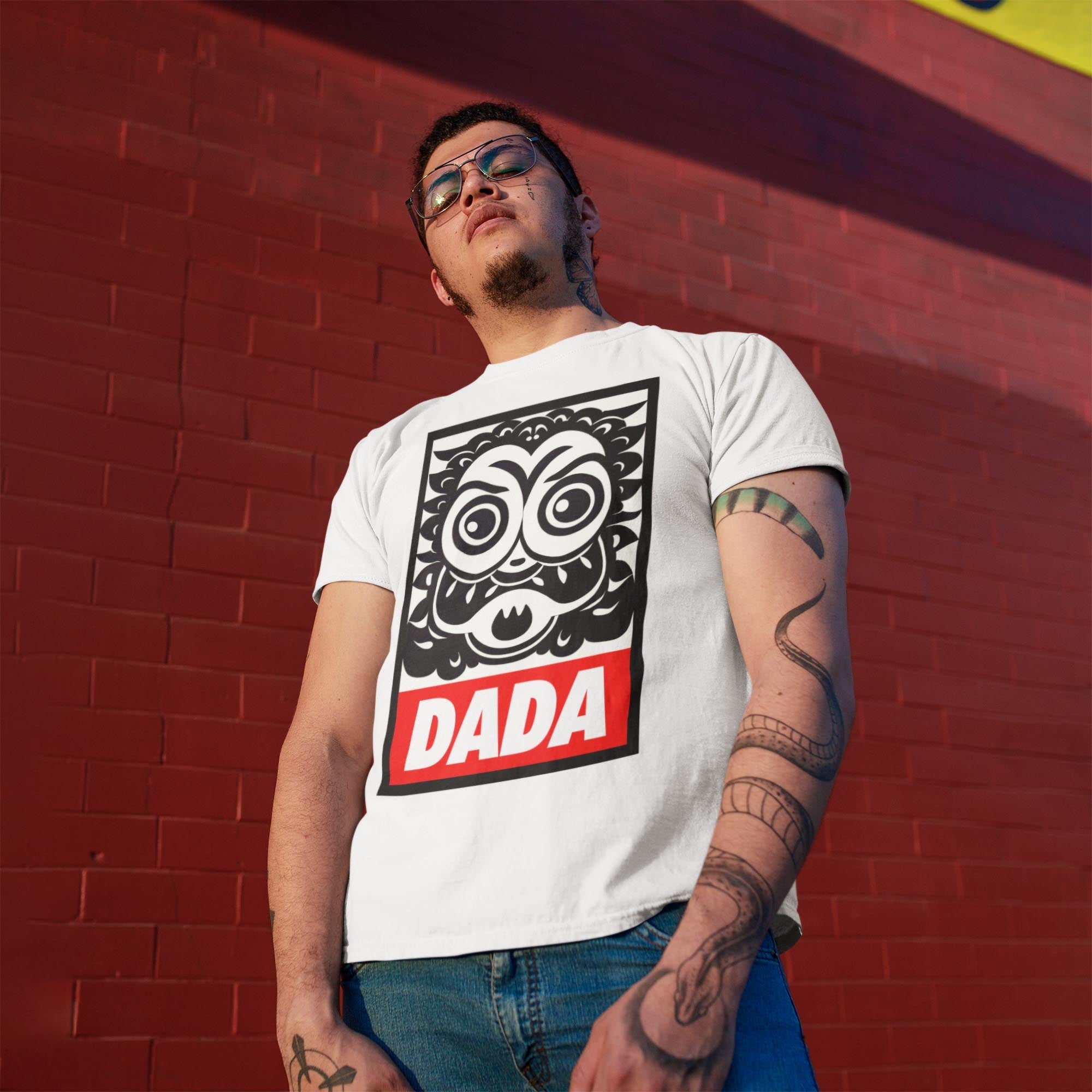 T-Shirts Obey DADA | Andre the Giant Propaganda | Non-Conformity Streetwear | Surrealism Avant Garde Graphic Art T-Shirt