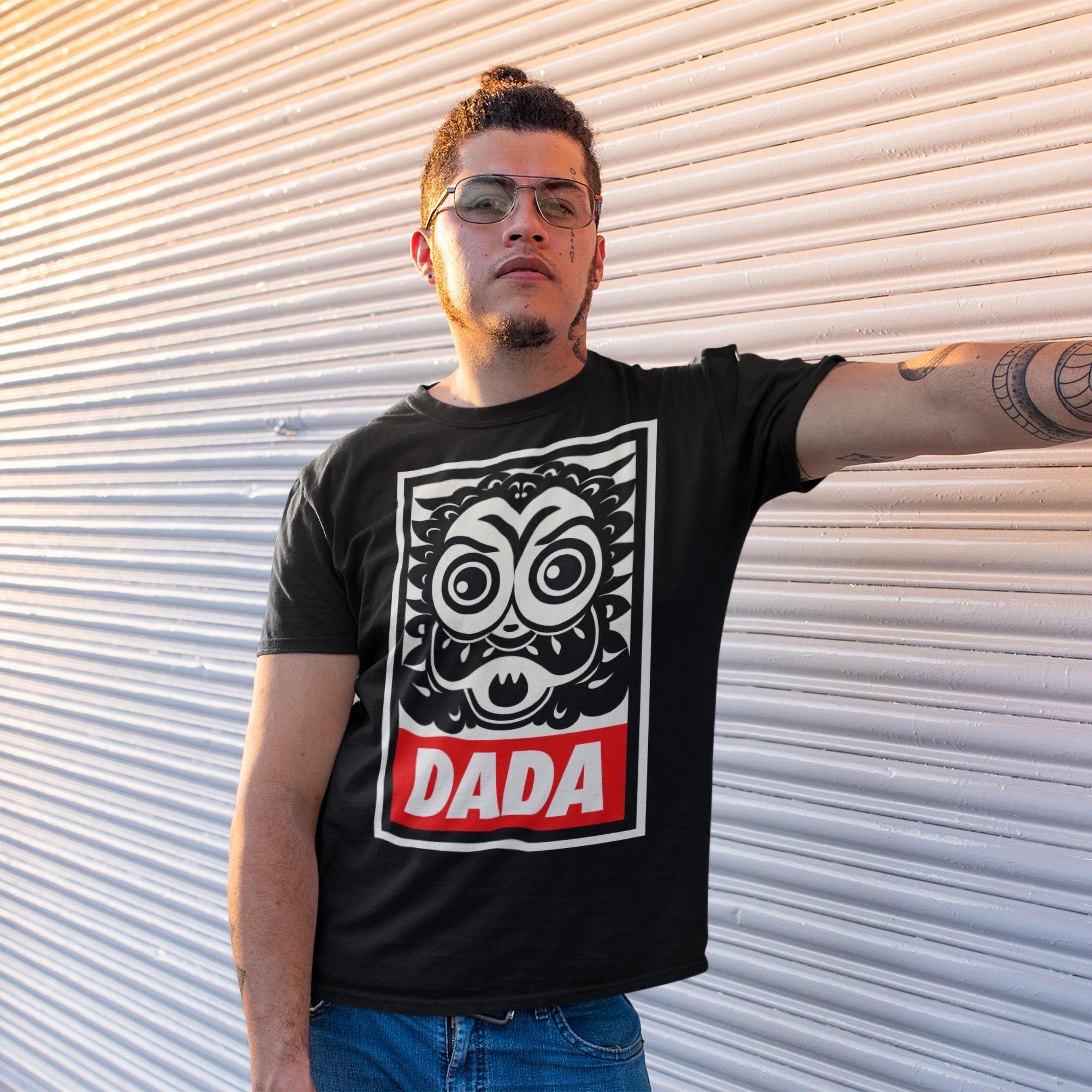 T-Shirts Obey DADA | Andre the Giant Propaganda | Non-Conformity Streetwear | Surrealism Avant Garde Graphic Art T-Shirt
