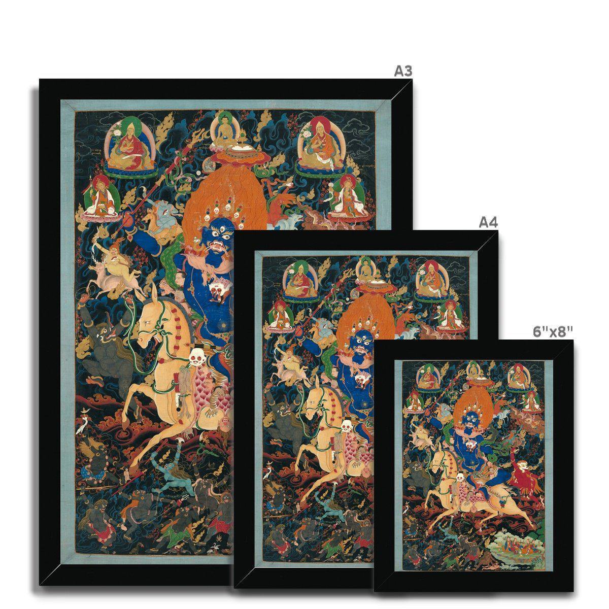 Palden Lhamo ("Glorious Goddess") | Tibetan Framed Print