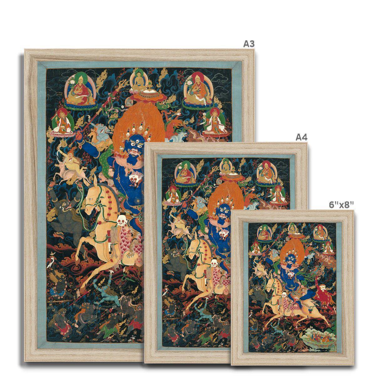 Palden Lhamo ("Glorious Goddess") | Tibetan Framed Print