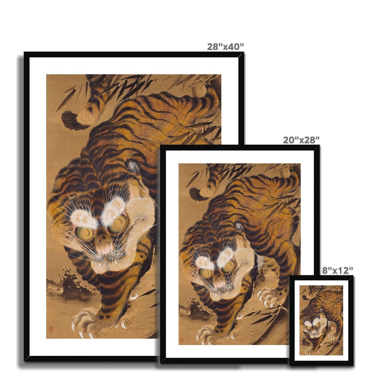 Quirky Tiger Framed Print