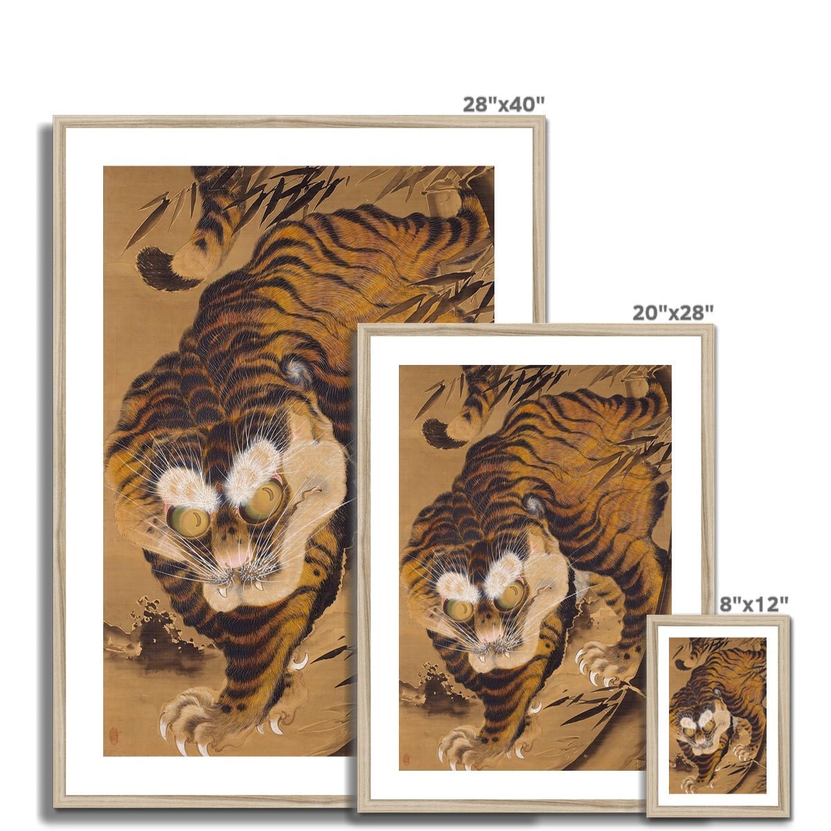 Quirky Tiger Framed Print