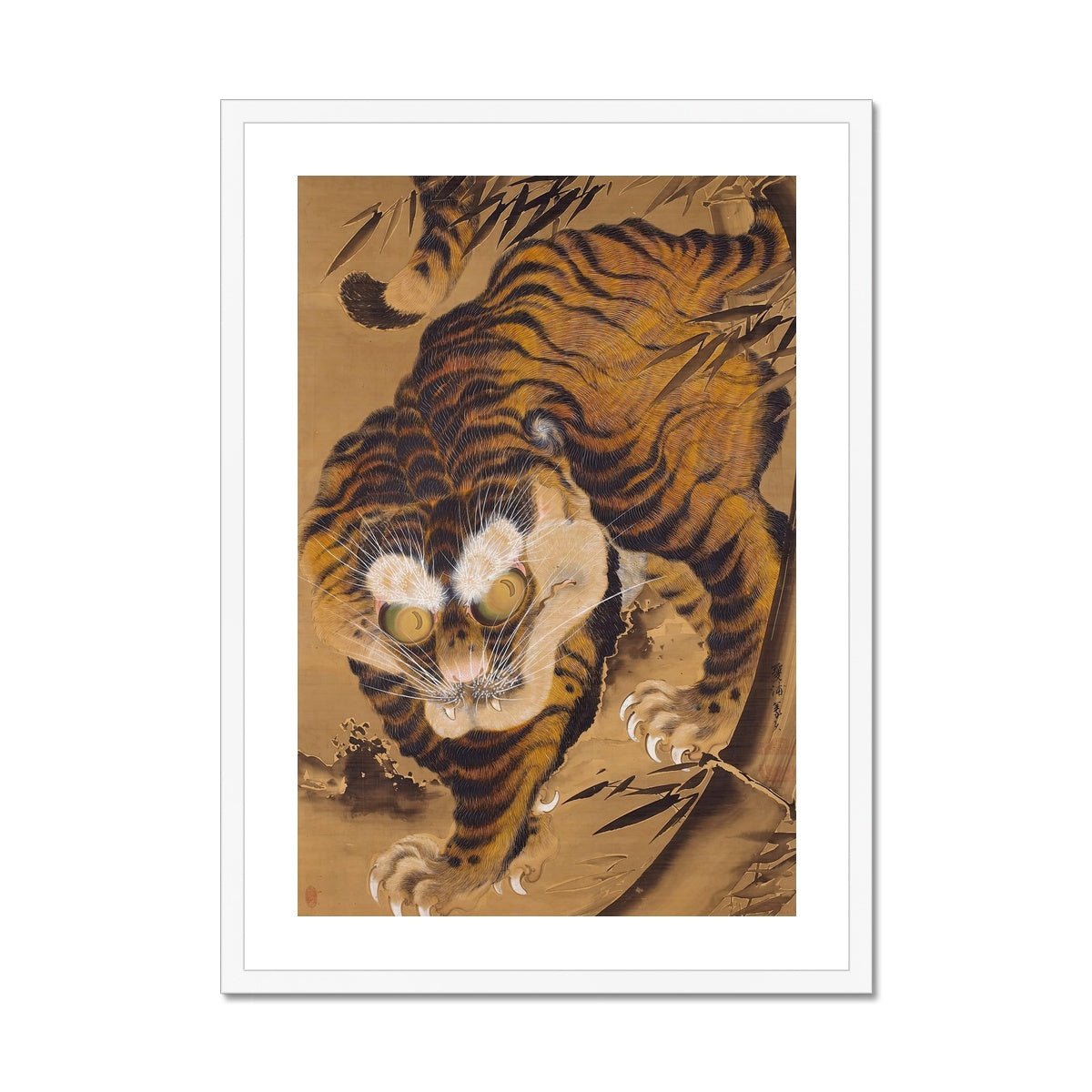 Quirky Tiger Framed Print