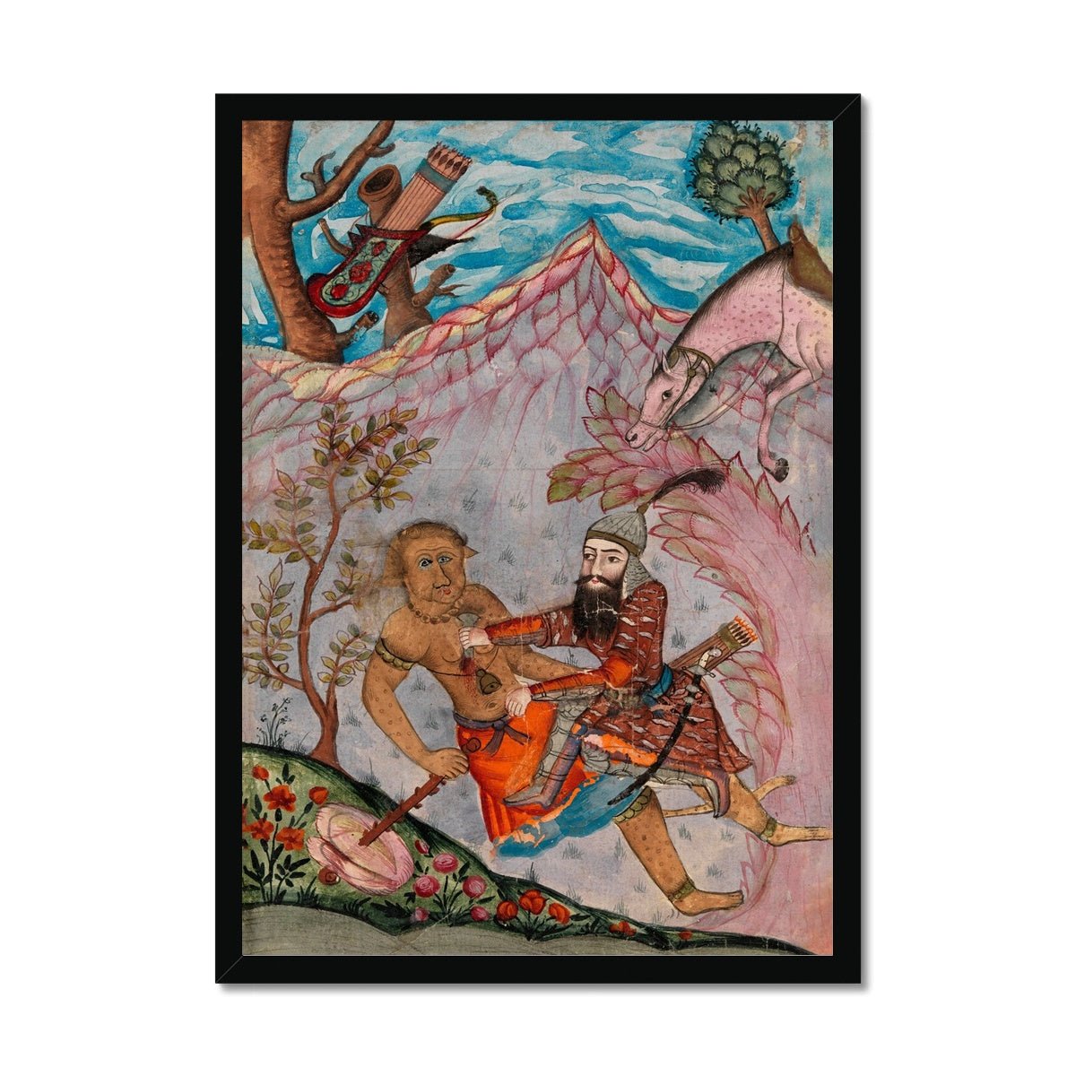 Rustam&#39;s_Seventh_Labour Framed Print