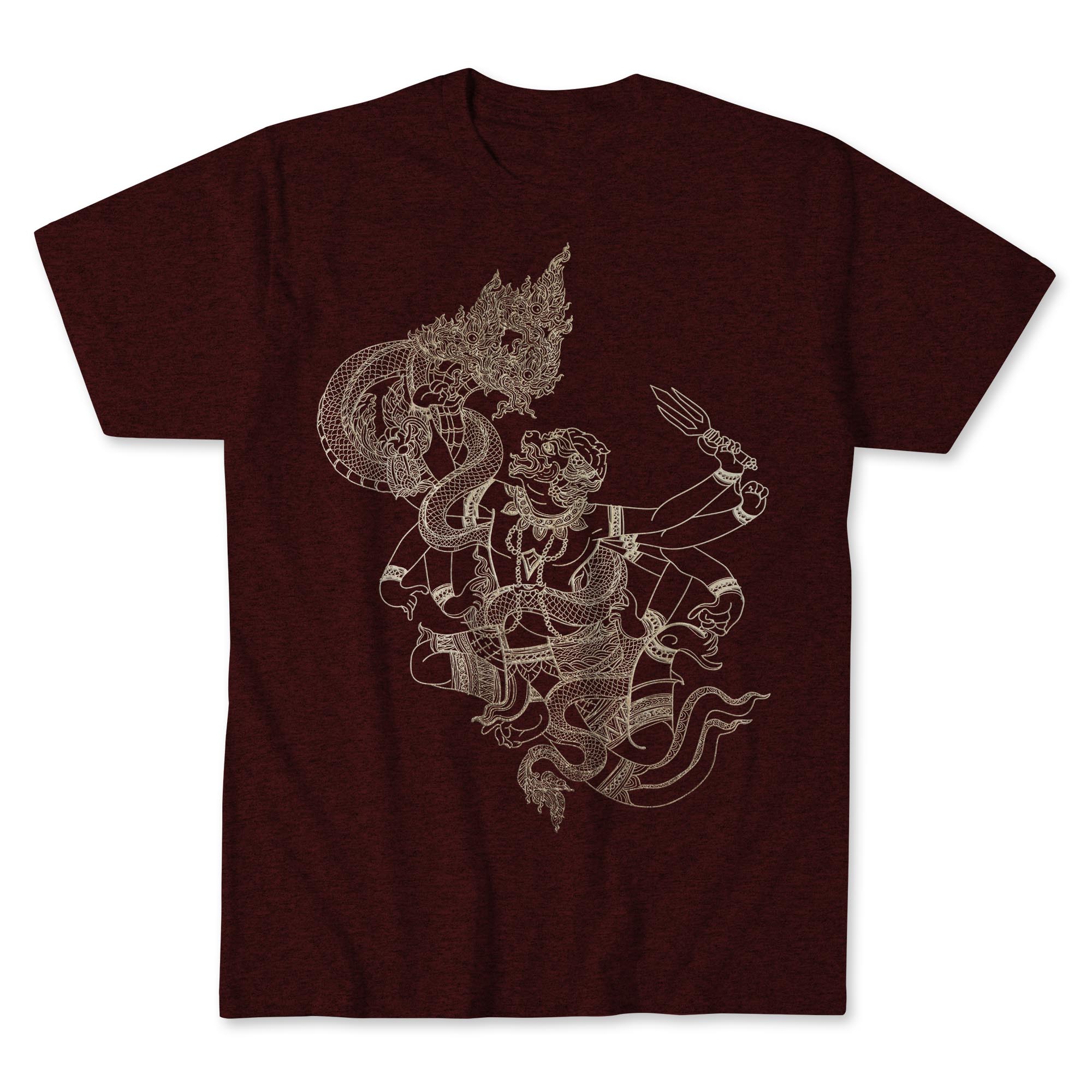 Sak Yant Hanuman Tee | Muay Thai Fighter Warrior Traditional Tattoo | MMA Graphic Art T-Shirt