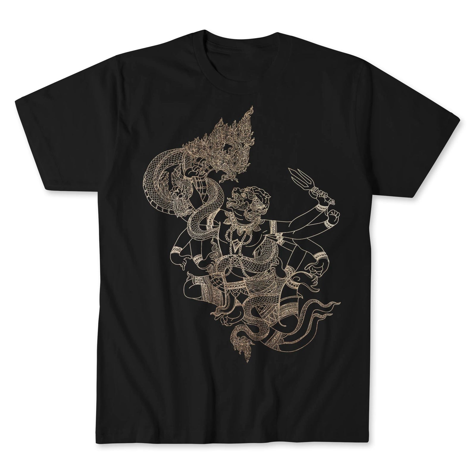 Sak Yant Hanuman Tee | Muay Thai Fighter Warrior Traditional Tattoo | MMA Graphic Art T-Shirt