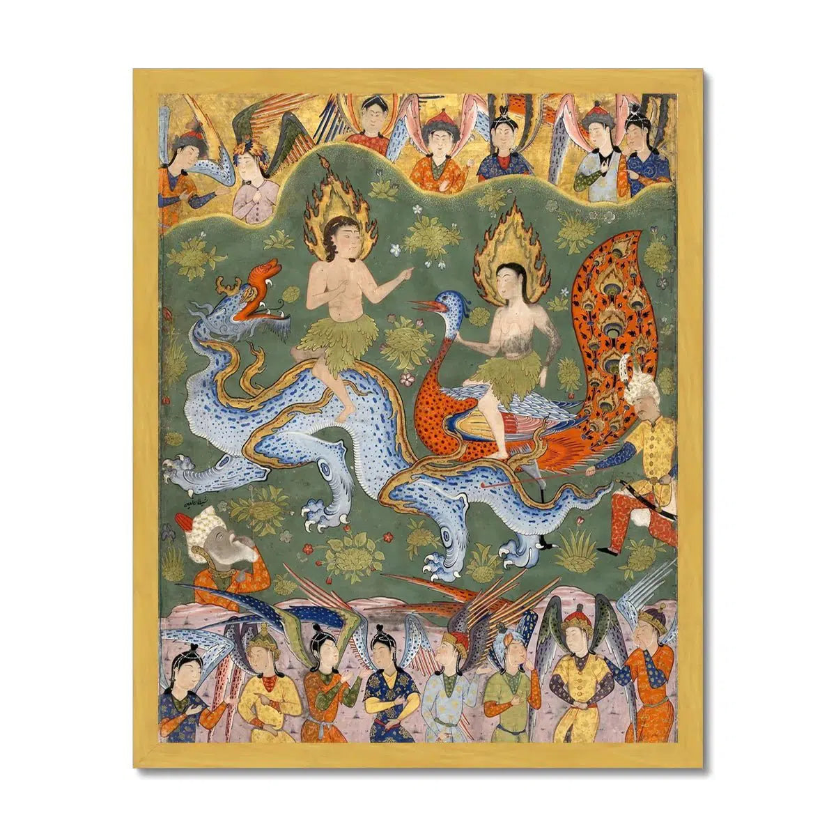 The Book of Omens: Medieval Persian and Islamic Dragons, Serpents, and Lions in Illuminated Manuscript Vintage Fine Art Print