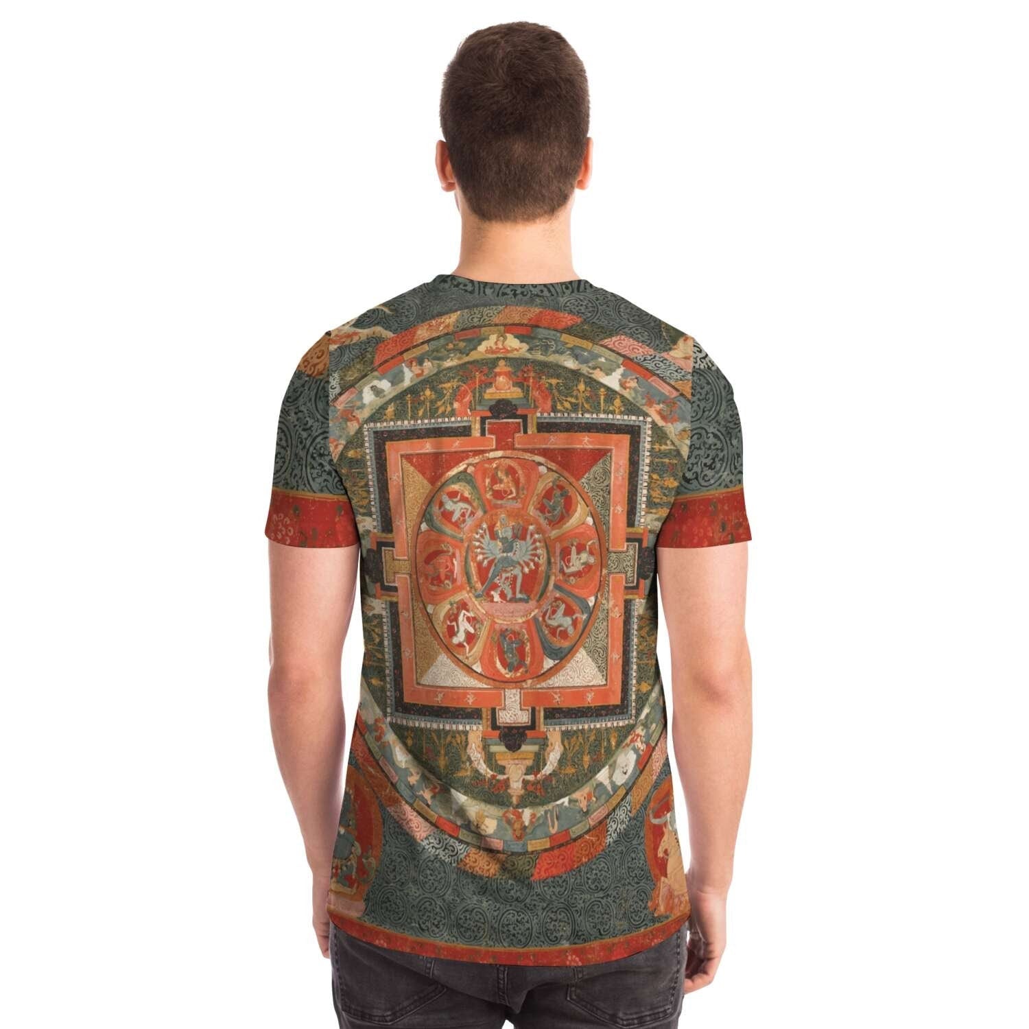 The Hevajra Mandala Yantra Tibetan Thangka Buddhist Vintage T-Shirt