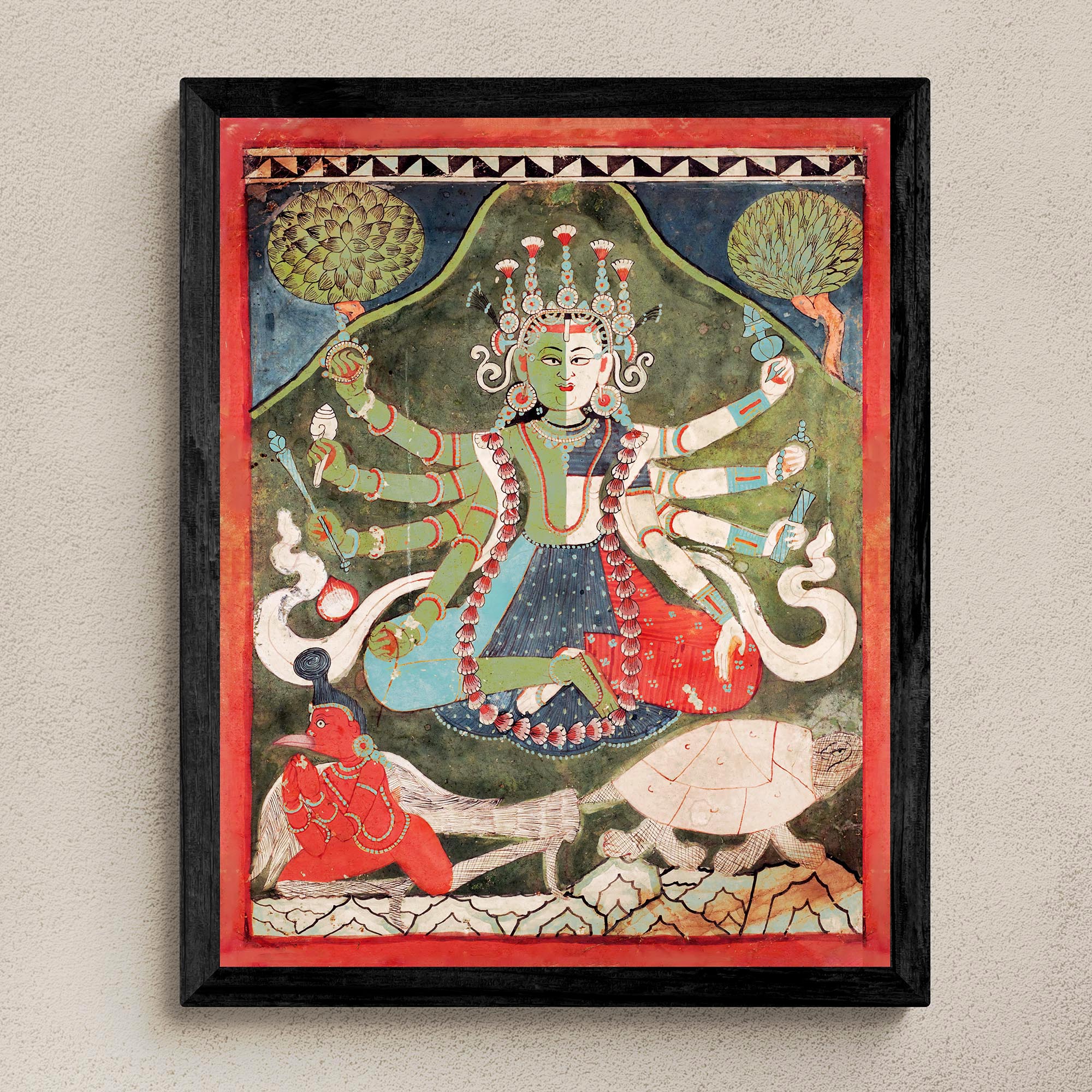 Vaikuntha-Kamalaja | Non-Binary, Gay, Transgender, Queer-Friendly 18th  Century Indian Nepalese Deity Fine Art Print