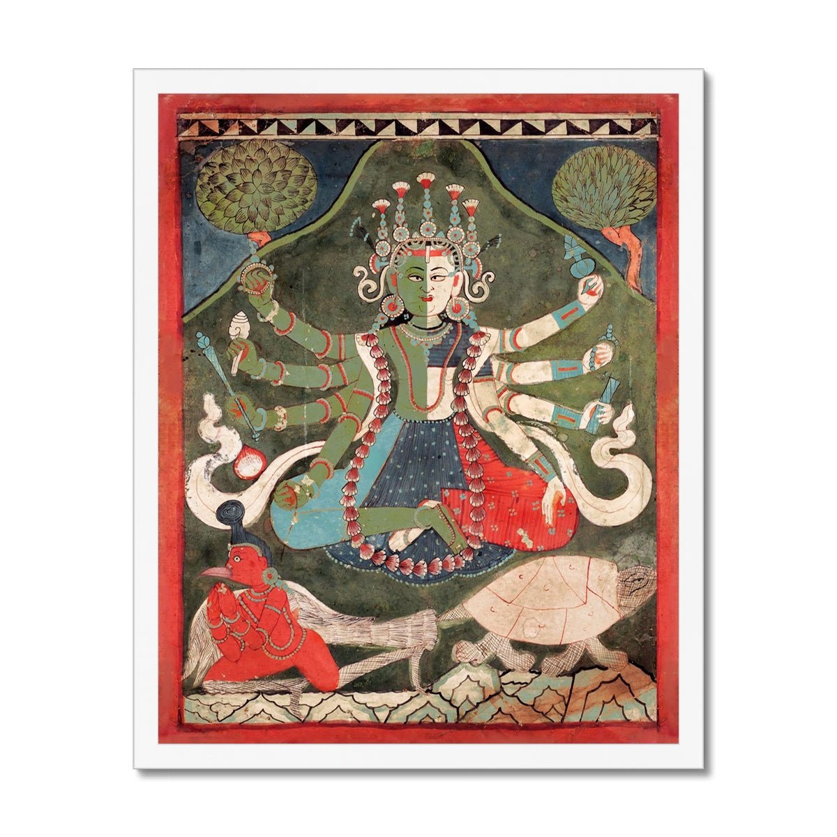 Vaikuntha-Kamalaja | Non-Binary, Gay, Transgender, Queer-Friendly 18th Century Indian Nepalese Deity Fine Art Print