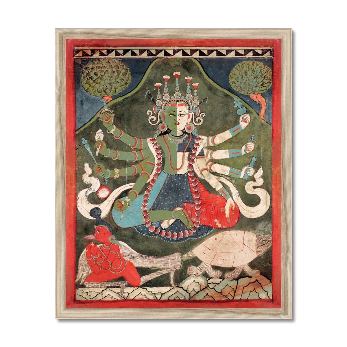 Vaikuntha-Kamalaja | Non-Binary, Gay, Transgender, Queer-Friendly 18th Century Indian Nepalese Deity Fine Art Print