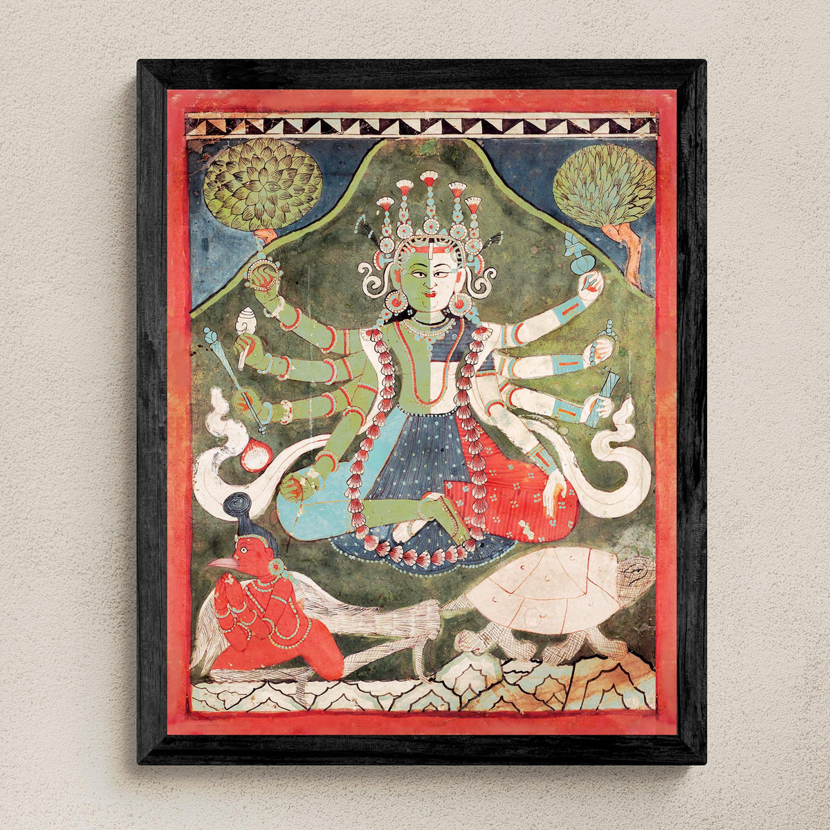 Vaikuntha-Kamalaja | Non-Binary, Gay, Transgender, Queer-Friendly 18th Century Indian Nepalese Deity Fine Art Print