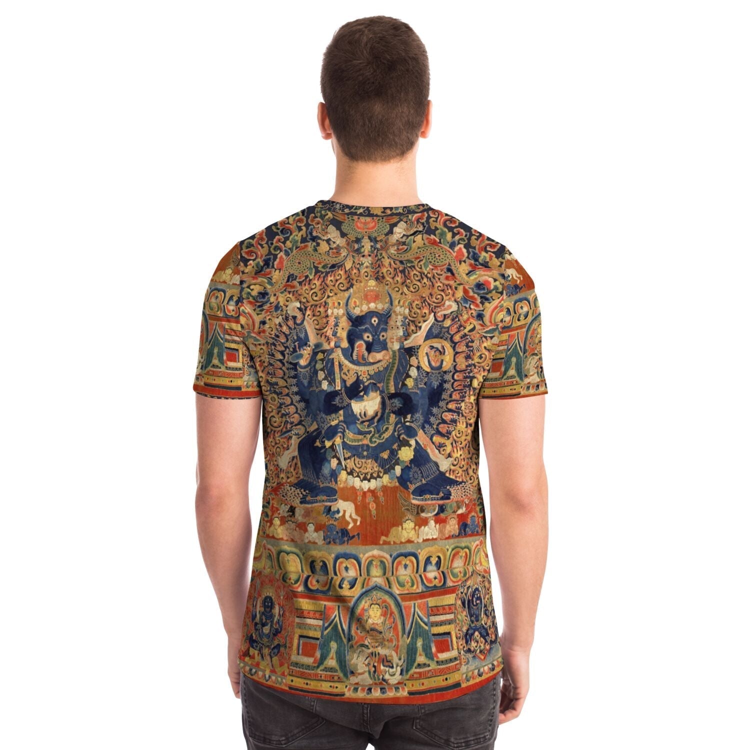 Vajrabhairava Wrathful Deity | Tibetan Buddhist Protection, Meditation Deity | Zen Manjushri Emanation Graphic Art T-Shirt