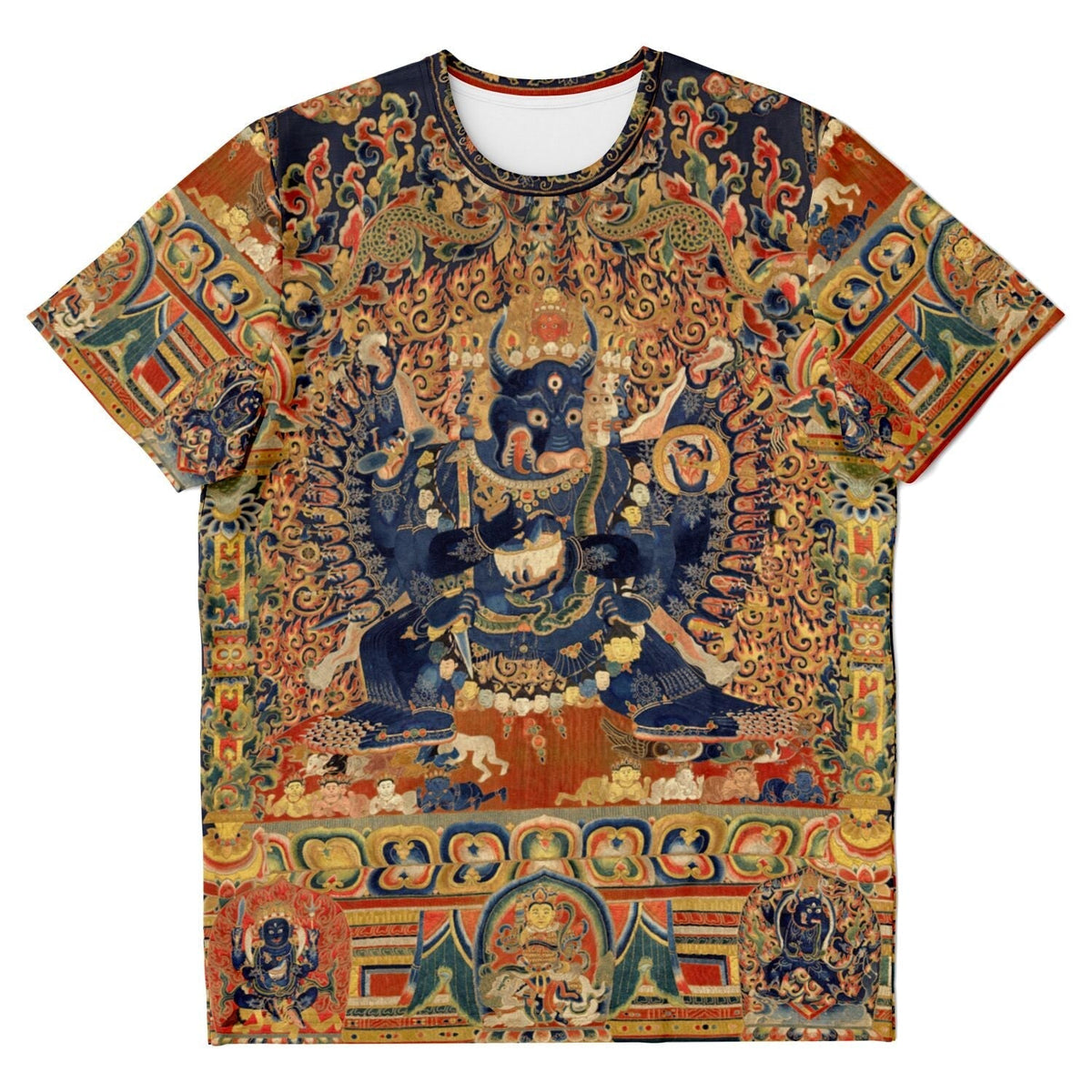 Vajrabhairava Wrathful Deity | Tibetan Buddhist Protection, Meditation Deity | Zen Manjushri Emanation Graphic Art T-Shirt