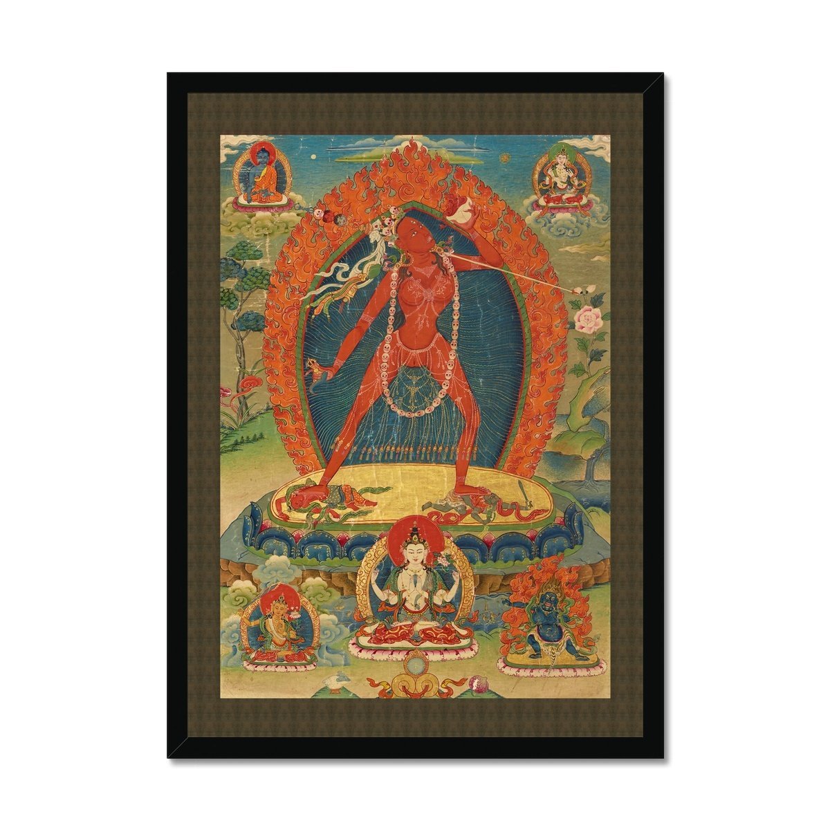 Vajrayogini Tibetan Vajrayana Female Goddess Deity Feminist Tantra Tantric Pema Vajra Yogini Dakini Nepal Erotic Fine Art Print