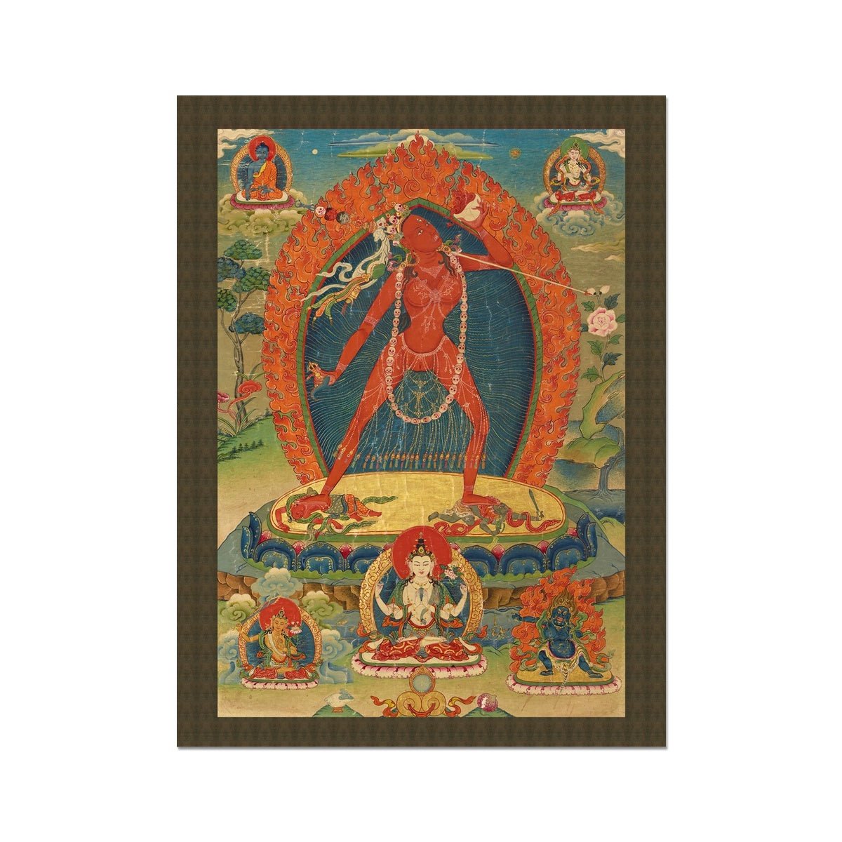 Vajrayogini Tibetan Vajrayana Female Goddess Deity Feminist Tantra Tantric Pema Vajra Yogini Dakini Nepal Erotic Fine Art Print