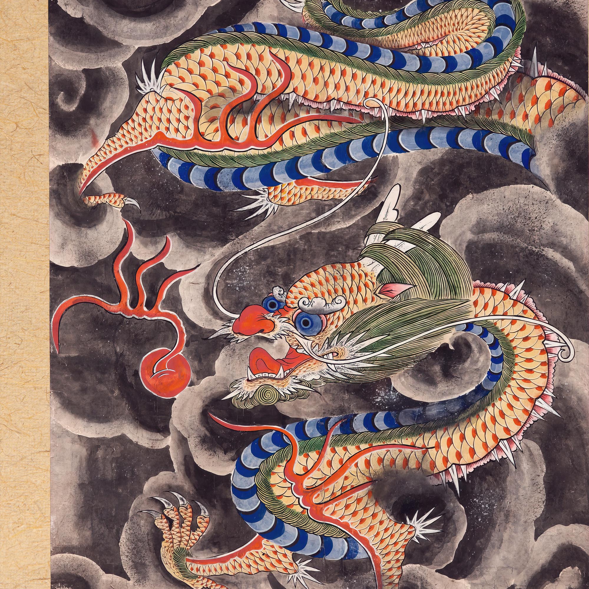 Yongwang, the Dragon King of the East Sea: Ancient Korean Mythology Folklore | Serpent Deity Fine Art Print - Sacred Surreal